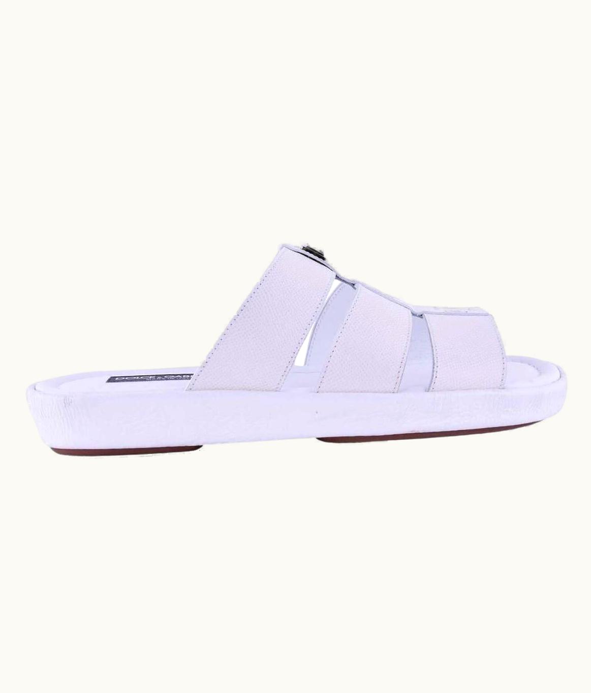 Dolce & Gabbana Dolce & Gabbana - Dauphine Leather Sandals White UZ0608800