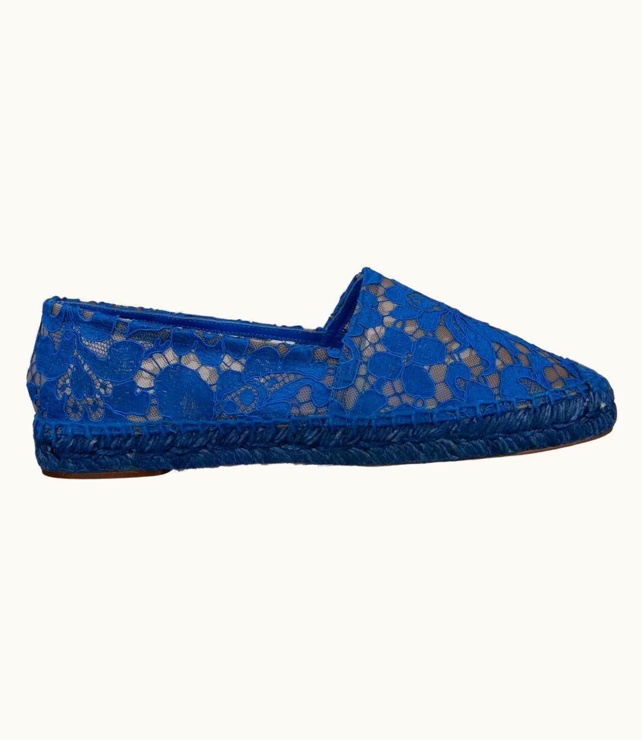 Dolce & Gabbana Dolce & Gabbana - Light Lace Espadrilles Blue UZ0608833