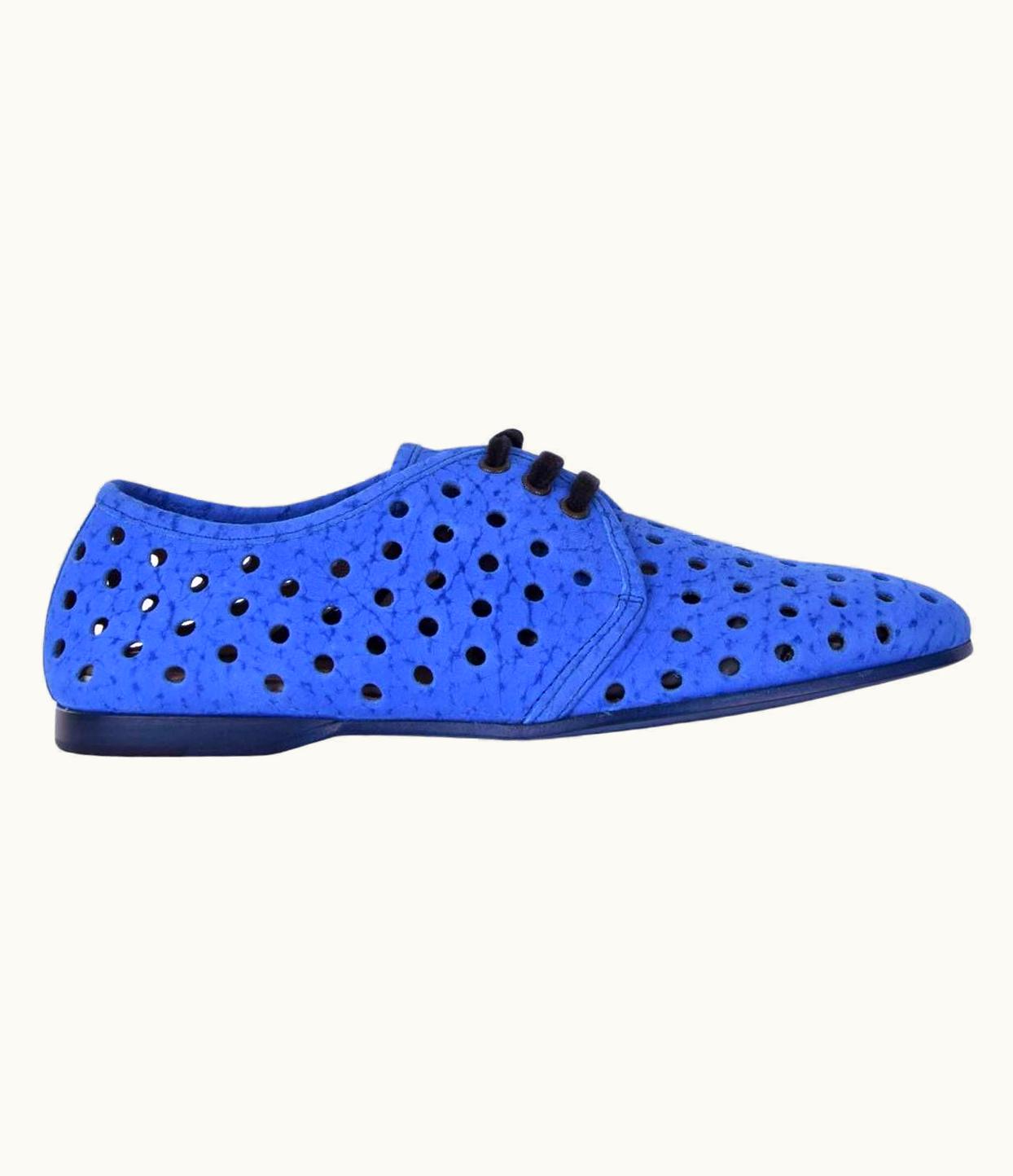 Dolce & Gabbana Dolce & Gabbana - Perforated Shoes Amalfi Blue UZ0608838