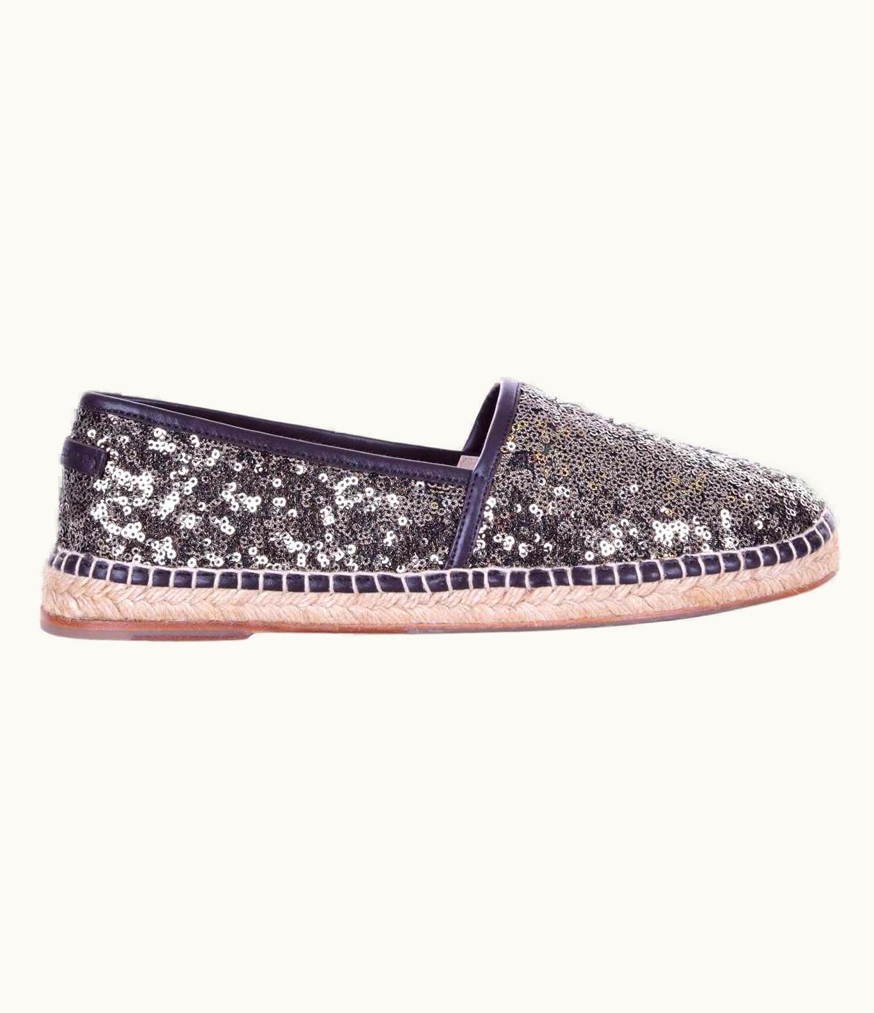 Dolce & Gabbana Dolce & Gabbana - Sequined Espadrilles Tremiti Gold UZ0608845