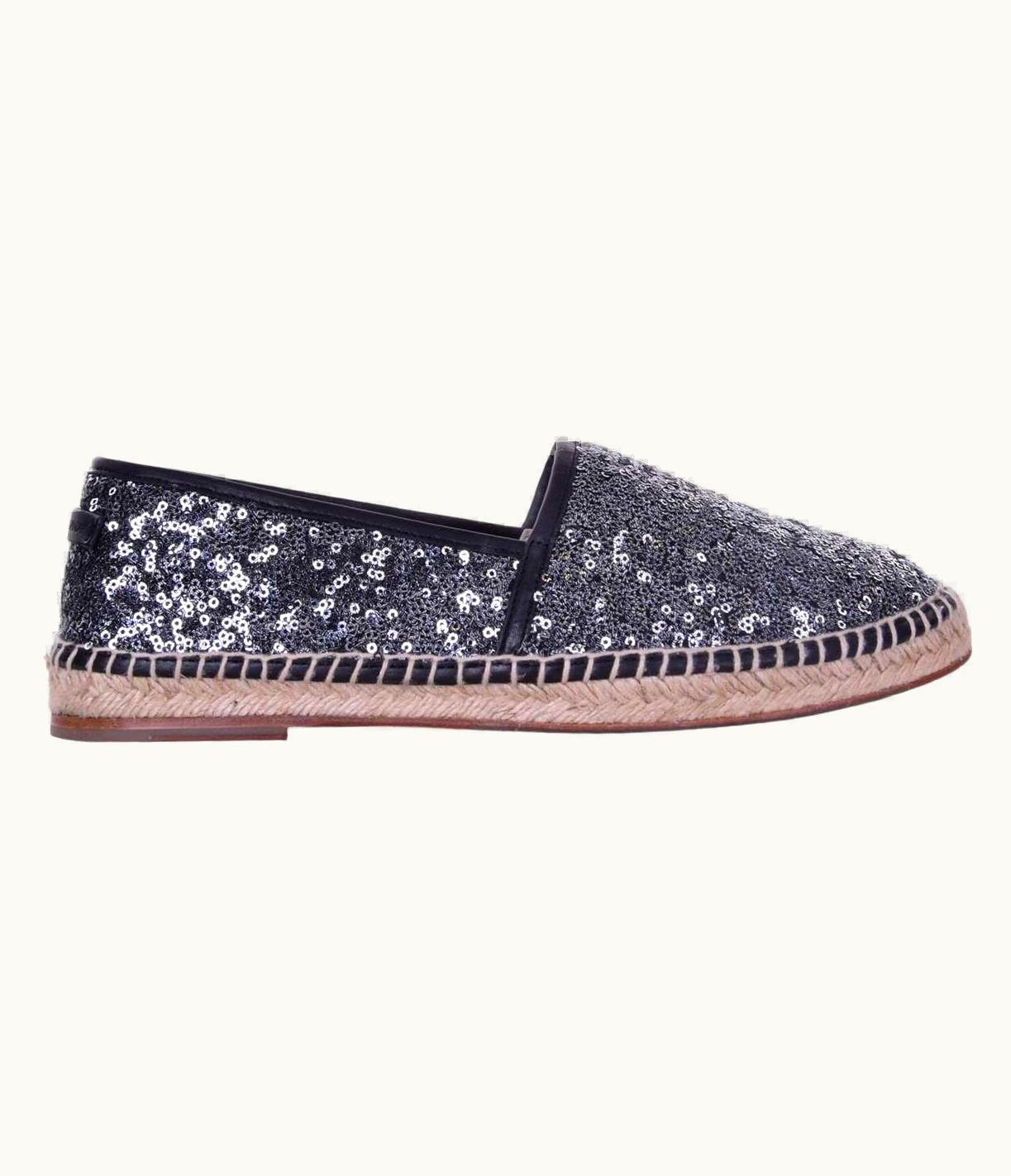 Dolce & Gabbana Dolce & Gabbana - Sequined Espadrilles Tremiti Silver UZ0608848
