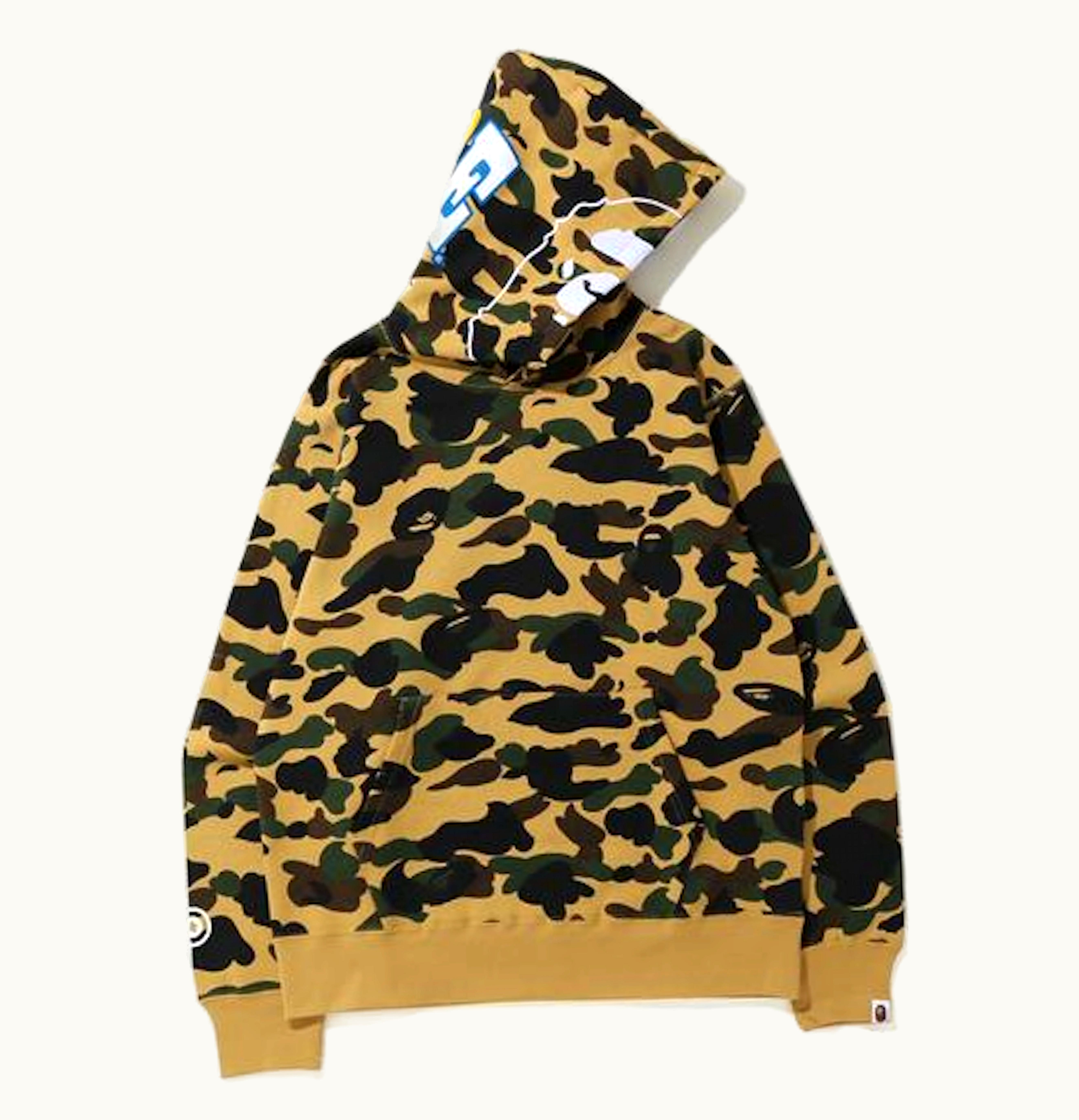 BAPE BAPE 1St Camo 2Nd Ape Pullover Hoodie Yellow