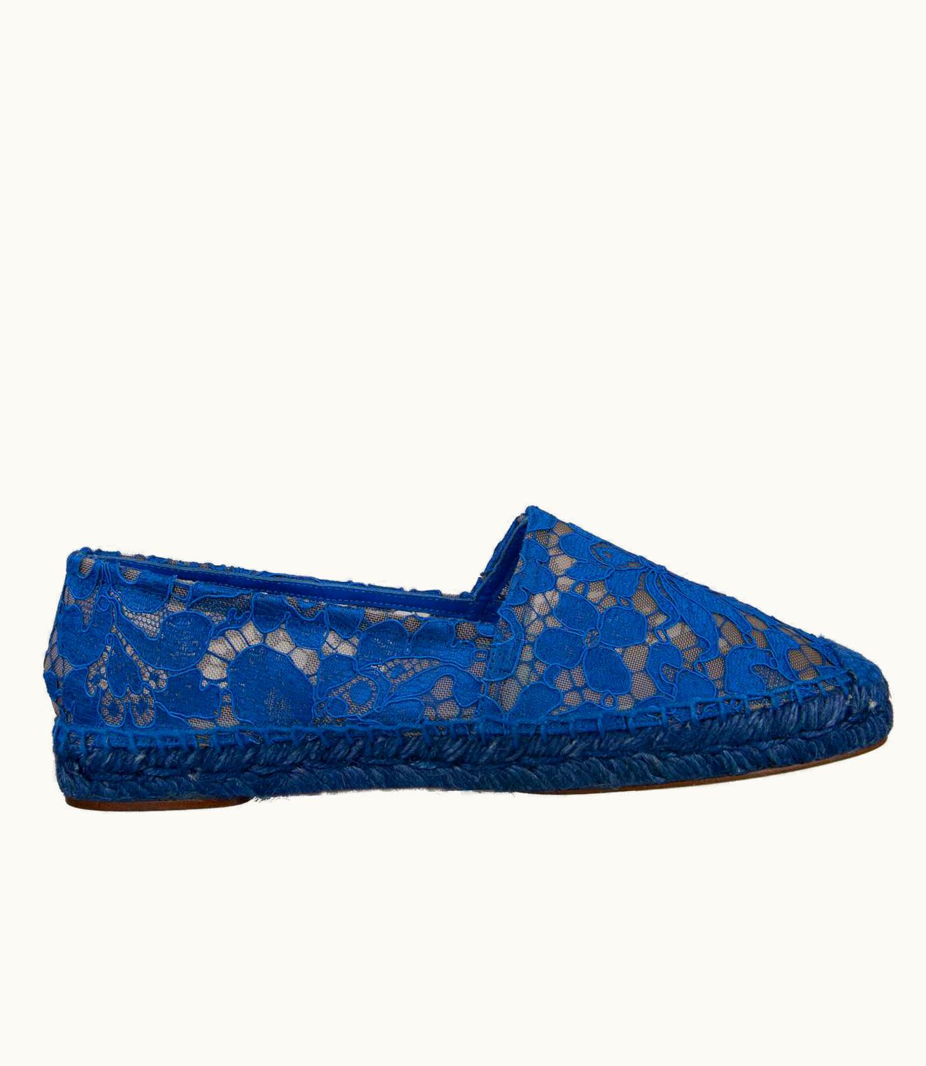Dolce & Gabbana Dolce & Gabbana - Light Lace Espadrilles Blue UZ0608853