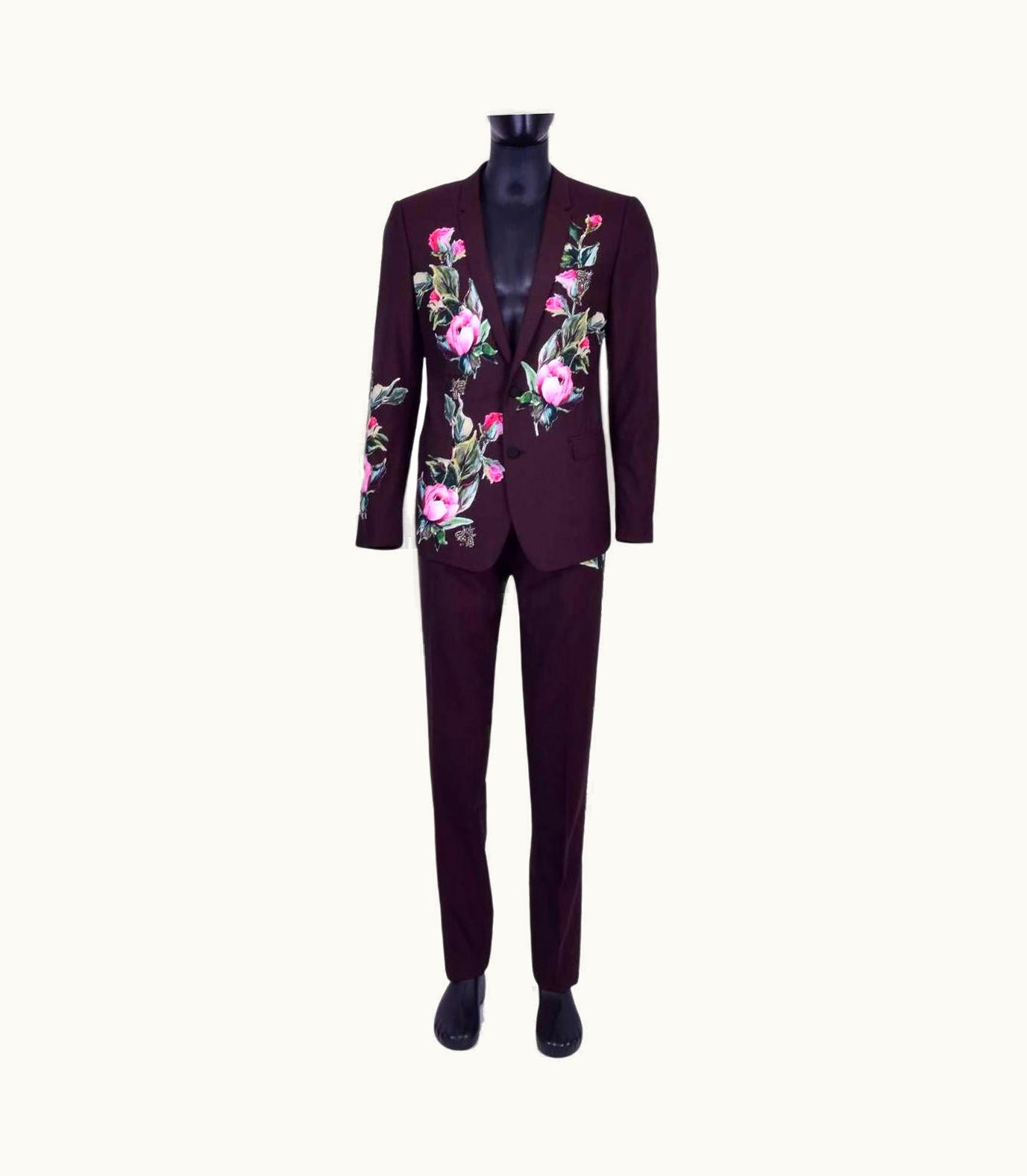 Dolce & Gabbana Dolce & Gabbana - Gold Bees Embroidered Suit Brown UZ0608874