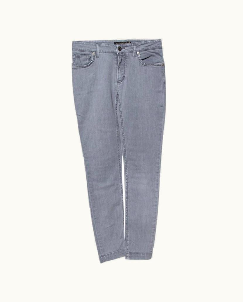 Dolce & Gabbana Dolce & Gabbana Grey Denim Kate Slim Fit Jeans