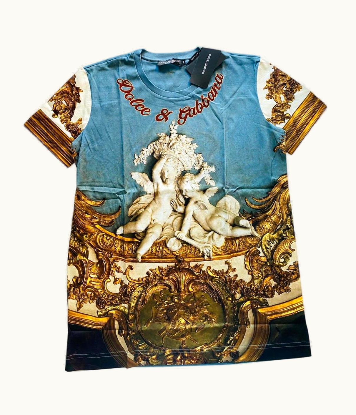 Dolce & Gabbana Dolce & Gabbana Multicolour Angels Printed Cotton Women T-shirt