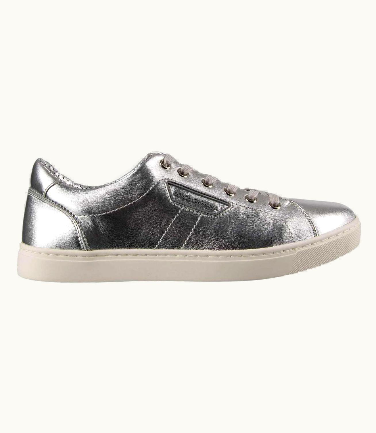Dolce & Gabbana - Nappa Leather Sneakers London Silver