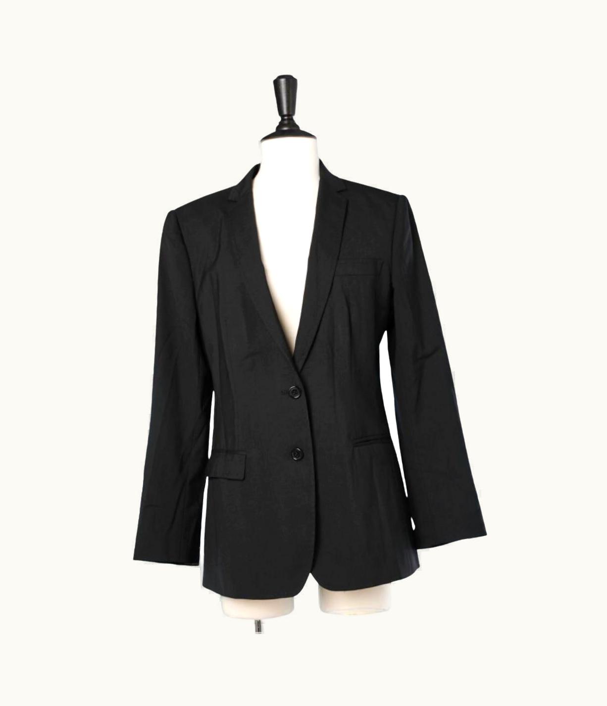 Dolce & Gabbana Black Single Breasted Jacket With Leopard Lining Dolce & Gabbana Staff