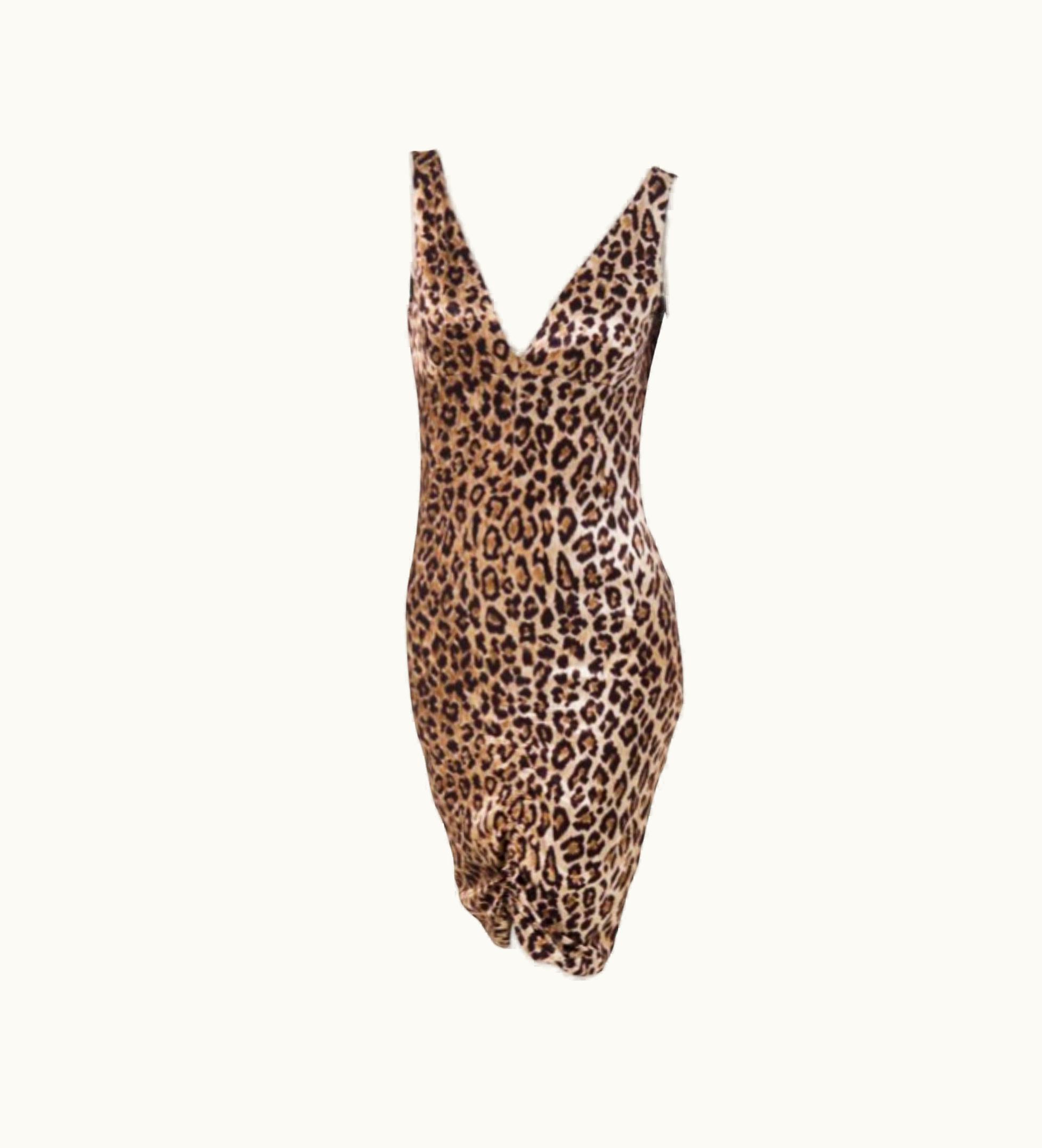 Dolce & Gabbana D&G Vintage Leopard Mini Dress