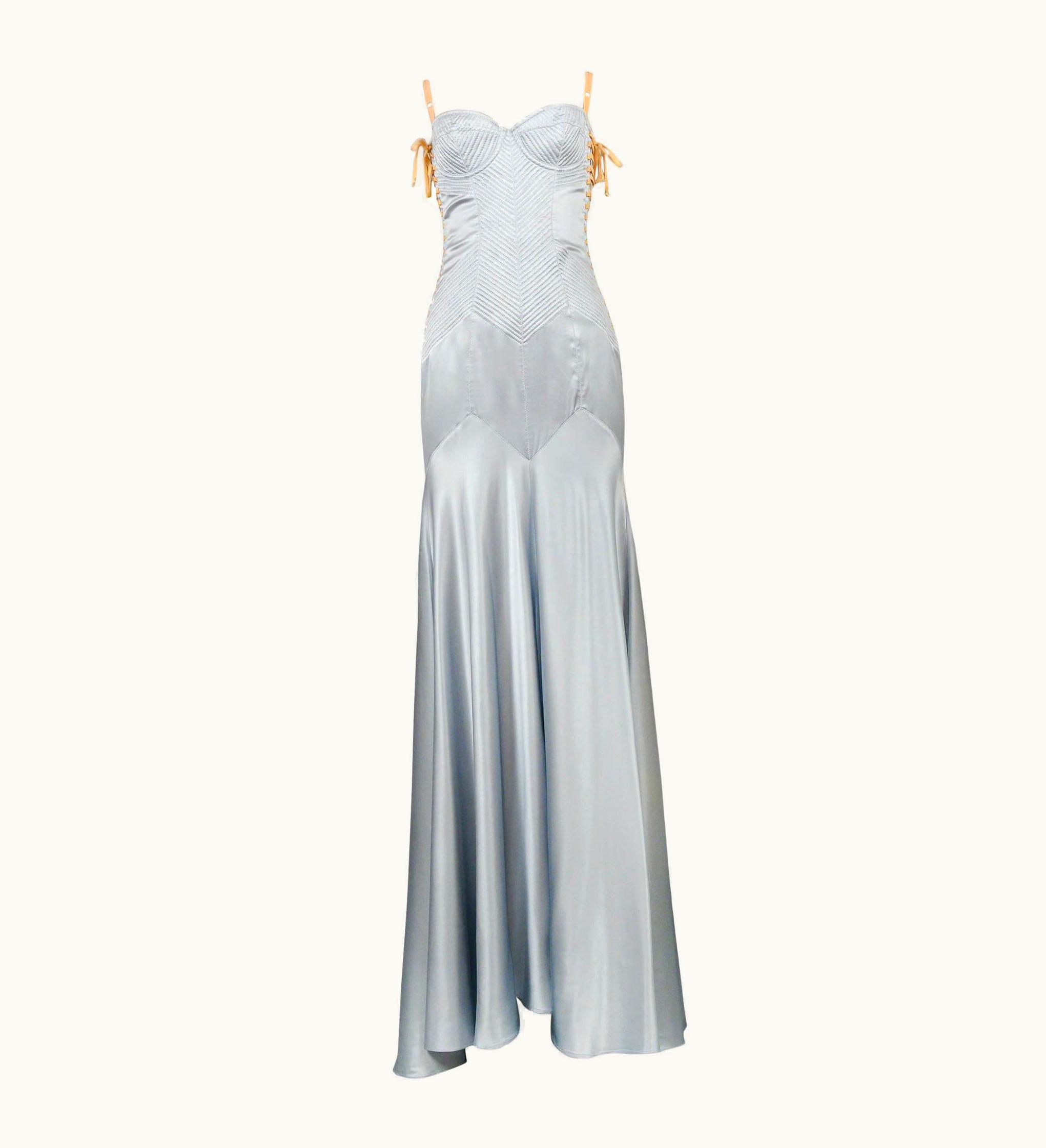 Dolce & Gabbana 1990' Dolce & Gabbana Satin Corset Gown