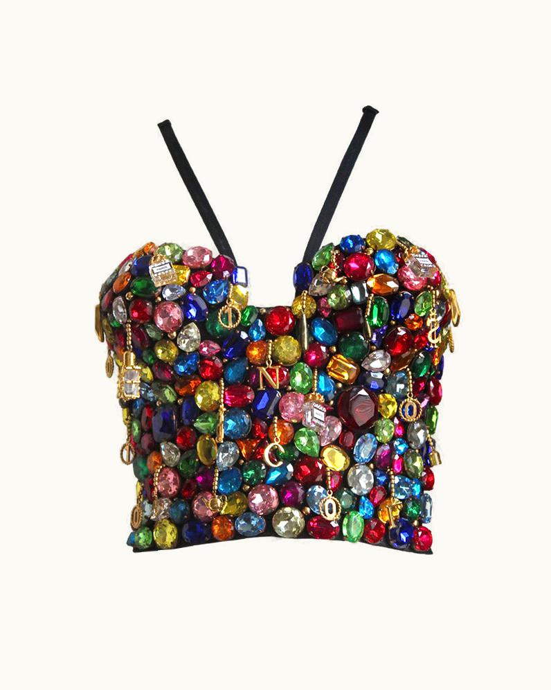 Dolce & Gabbana 1991 Dolce & Gabbana 'Le Pin Up' Jewelled Bustier Corset