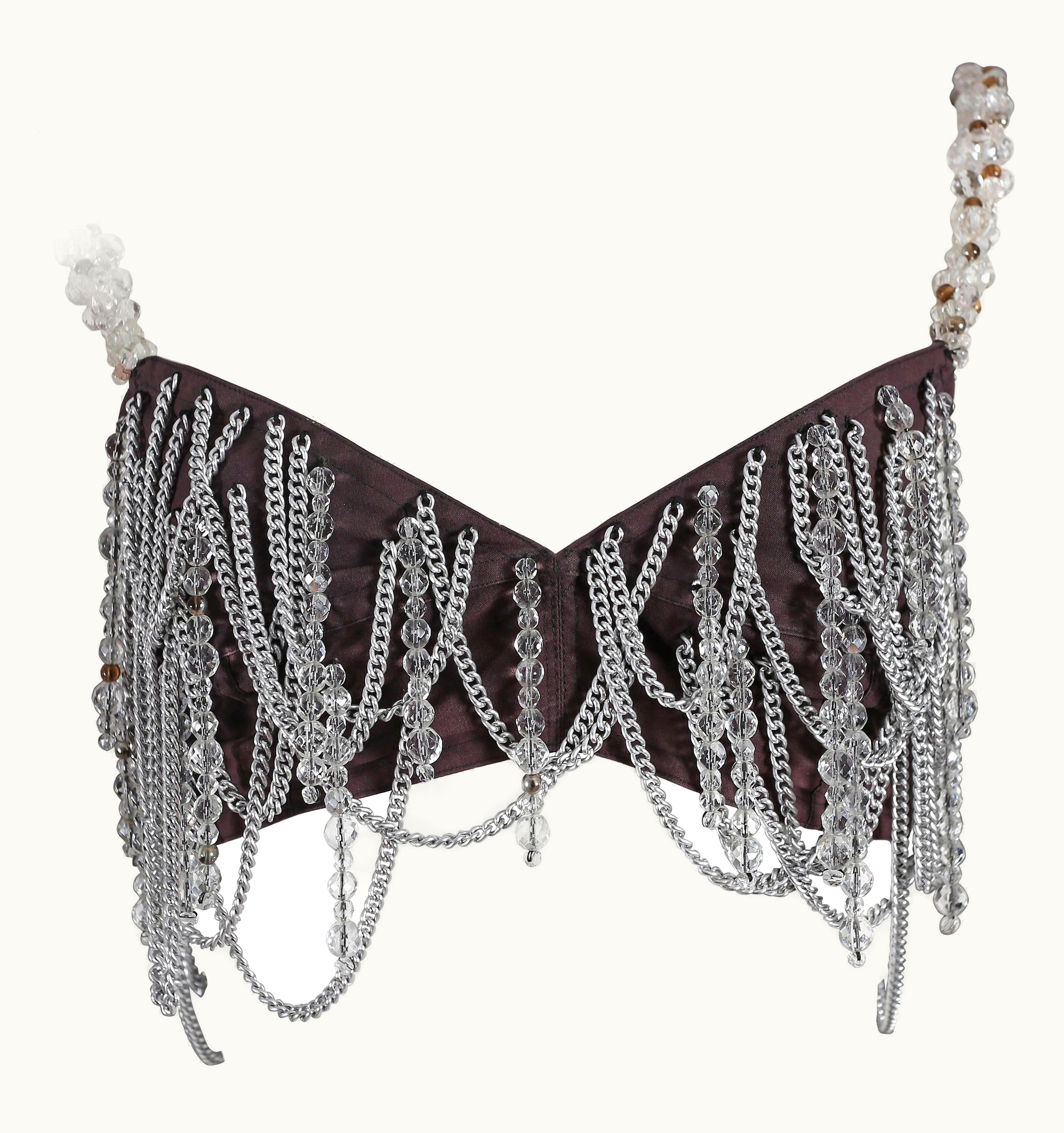 Dolce & Gabbana Dolce & Gabbana Beaded Chain Bralette, Circa 1991