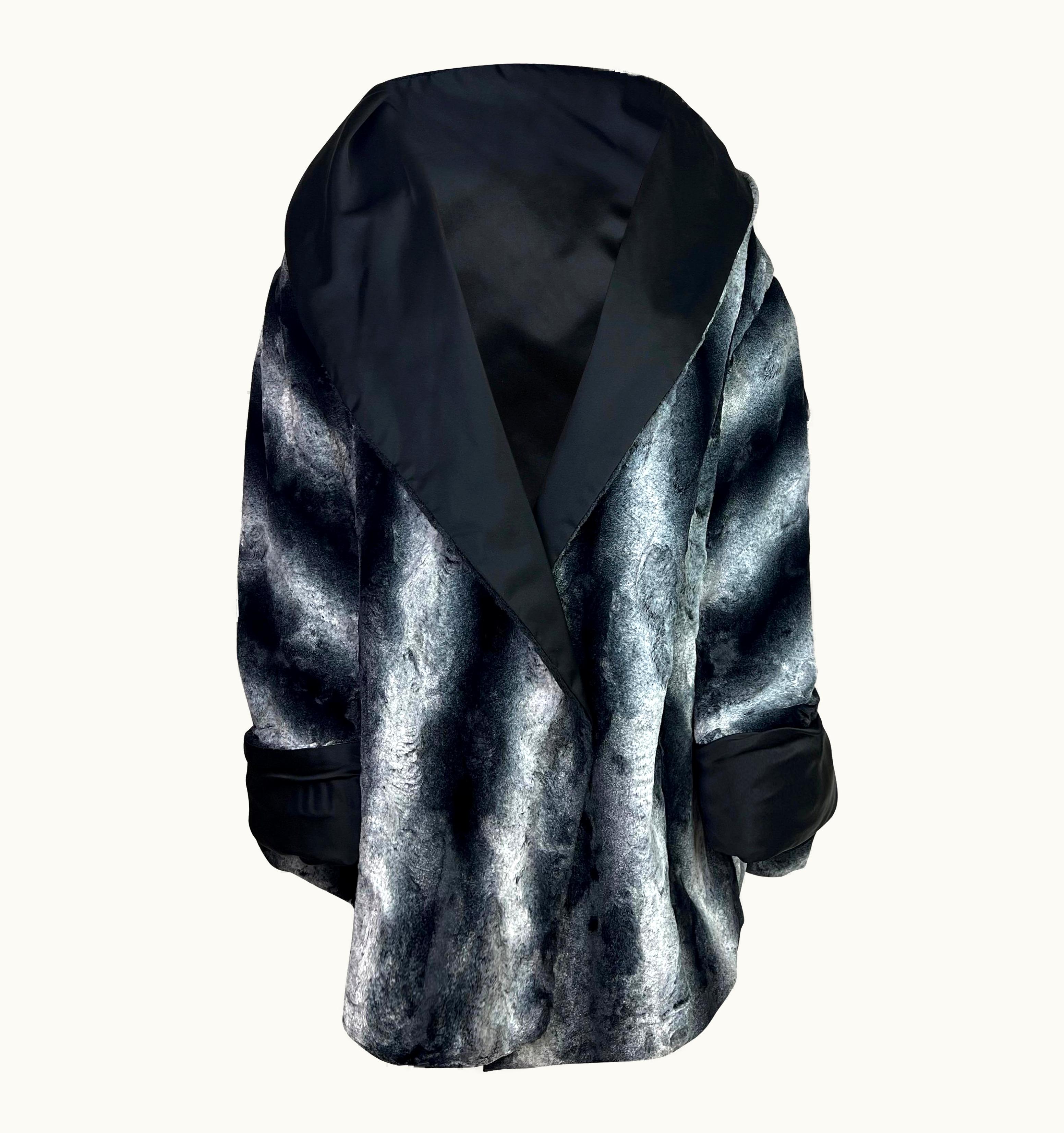 Dolce & Gabbana Dolce & Gabbana Fall 1991 Faux Fur Reversible Coat