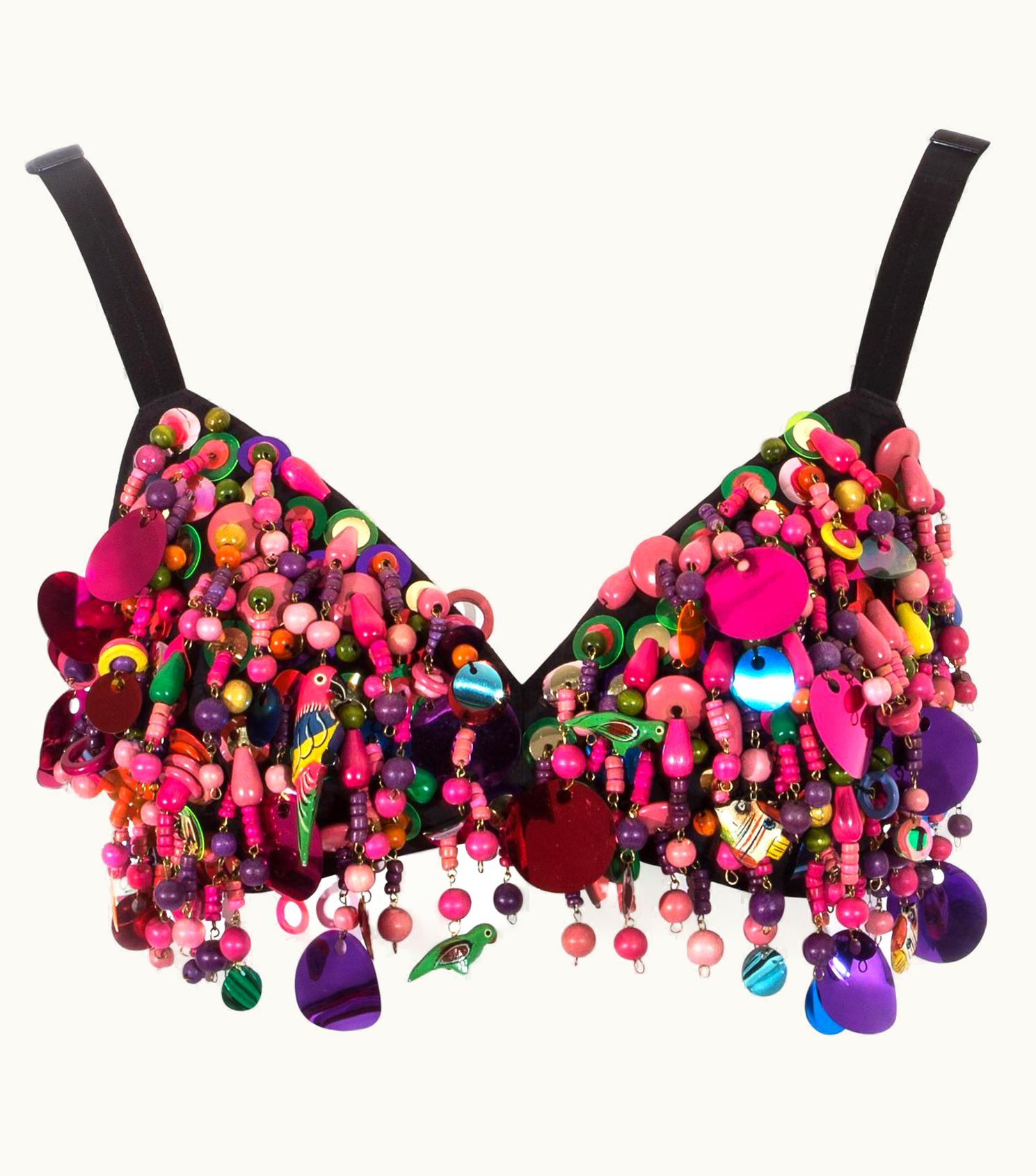 Dolce & Gabbana Dolce & Gabbana Beaded And Sequin Bra, S/S 1992