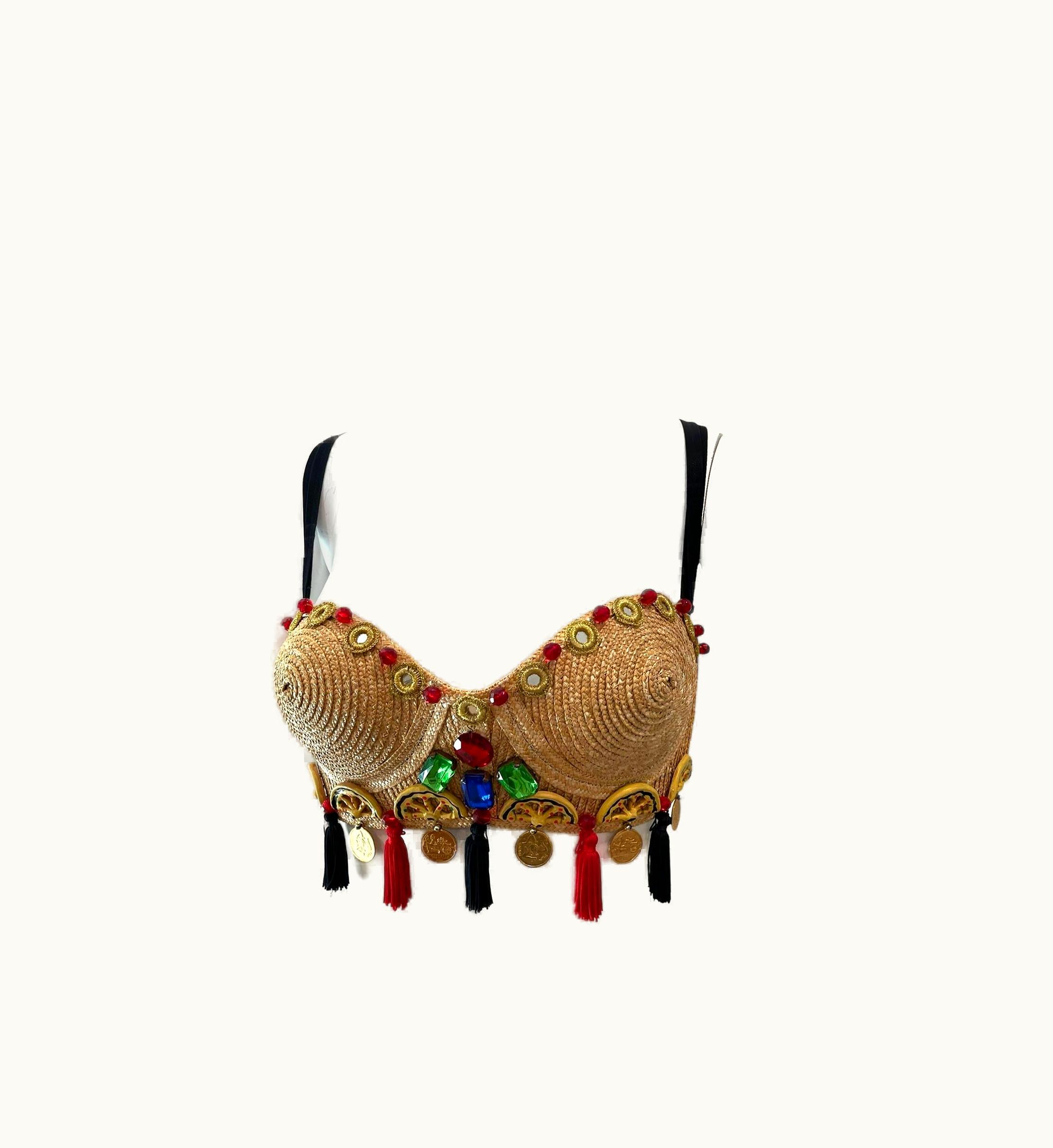 Dolce & Gabbana S/S 1992 Dolce & Gabbana 'La Dolce VIta' Cone Bra Top