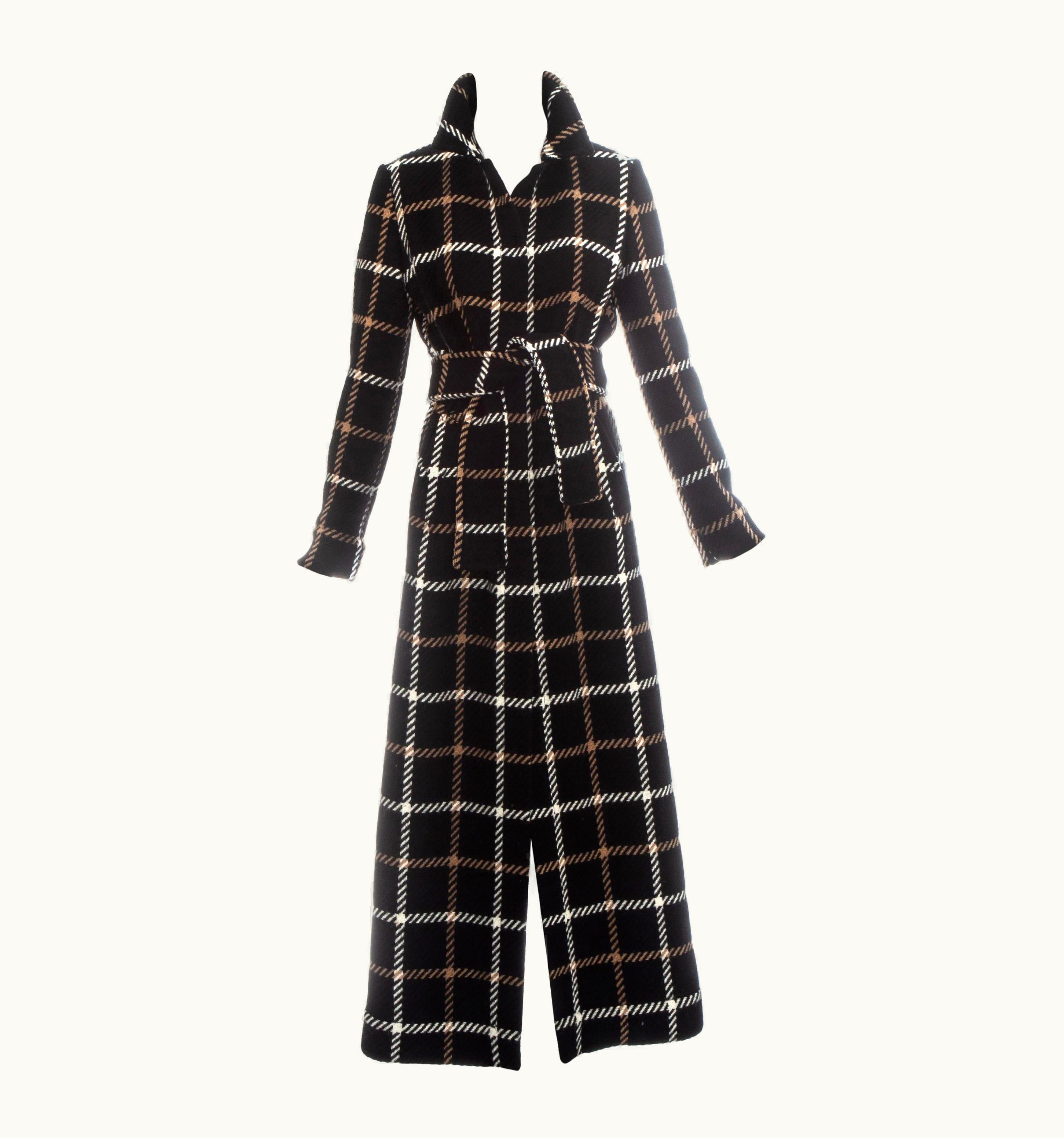 Dolce & Gabbana Dolce & Gabbana Checked Wool Maxi Coat, AW 1995