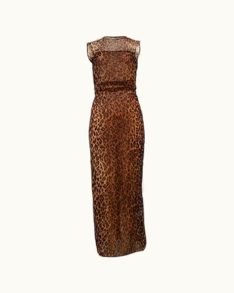 Dolce & Gabbana Dolce & Gabbana Sheer Leopard Dress 1997