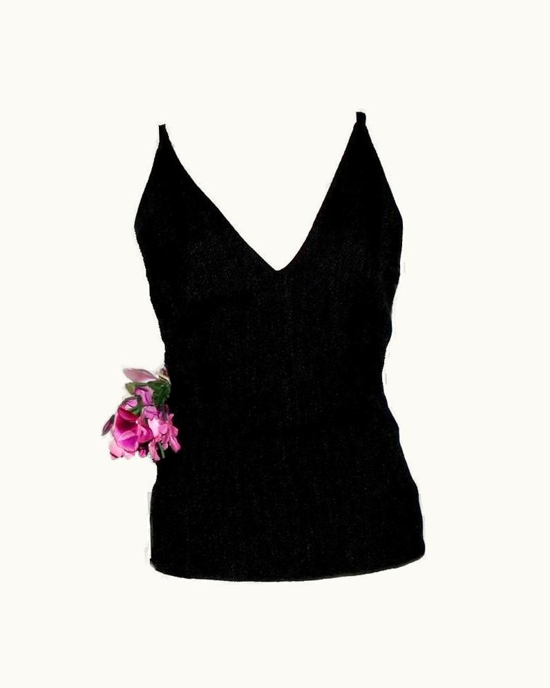 Dolce & Gabbana Vintage Dolce & Gabbana 1998 Flower Detail Top