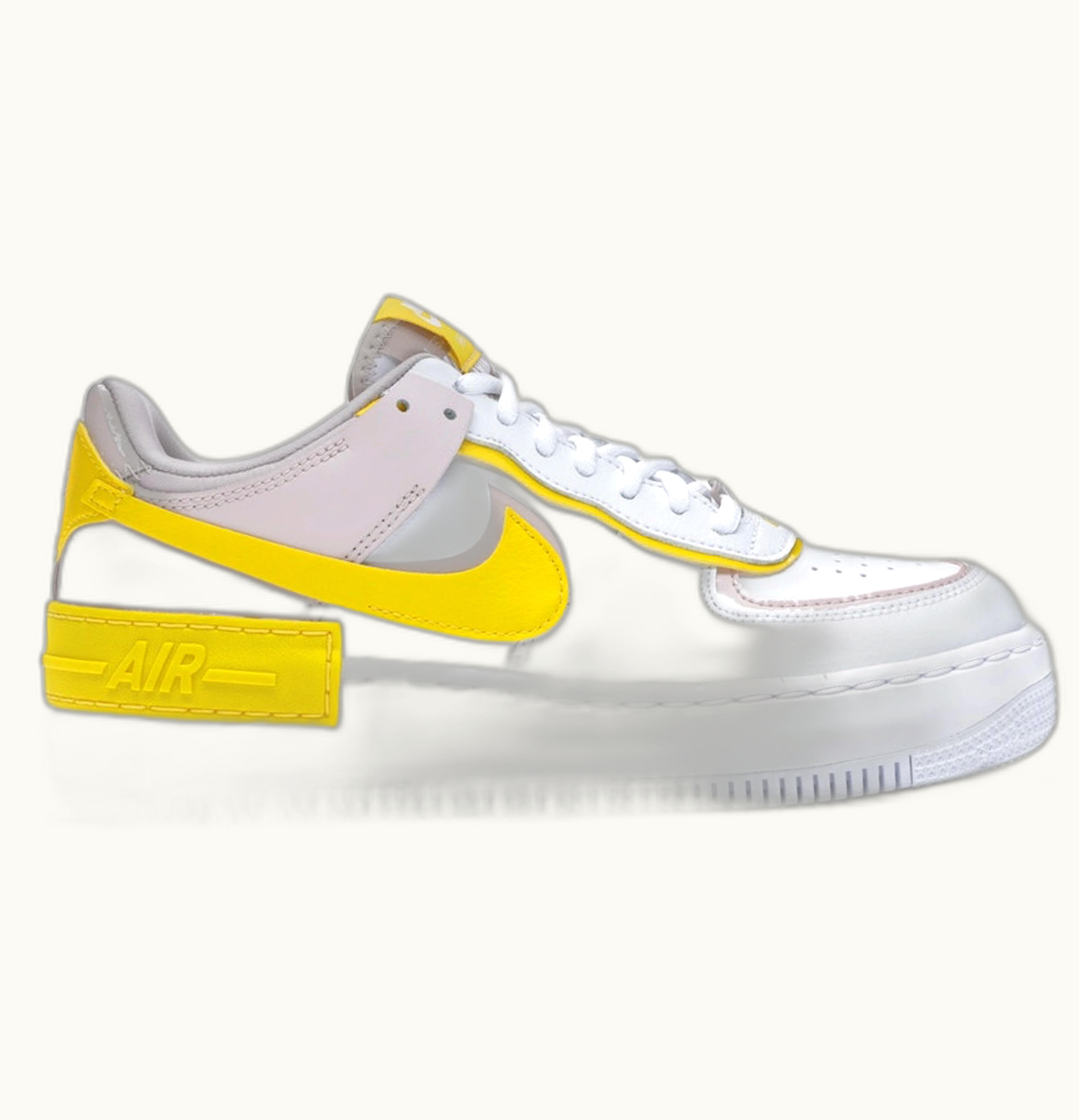 Nike Nike Air Force 1 Shadow White Barely Rose Speed Yellow W