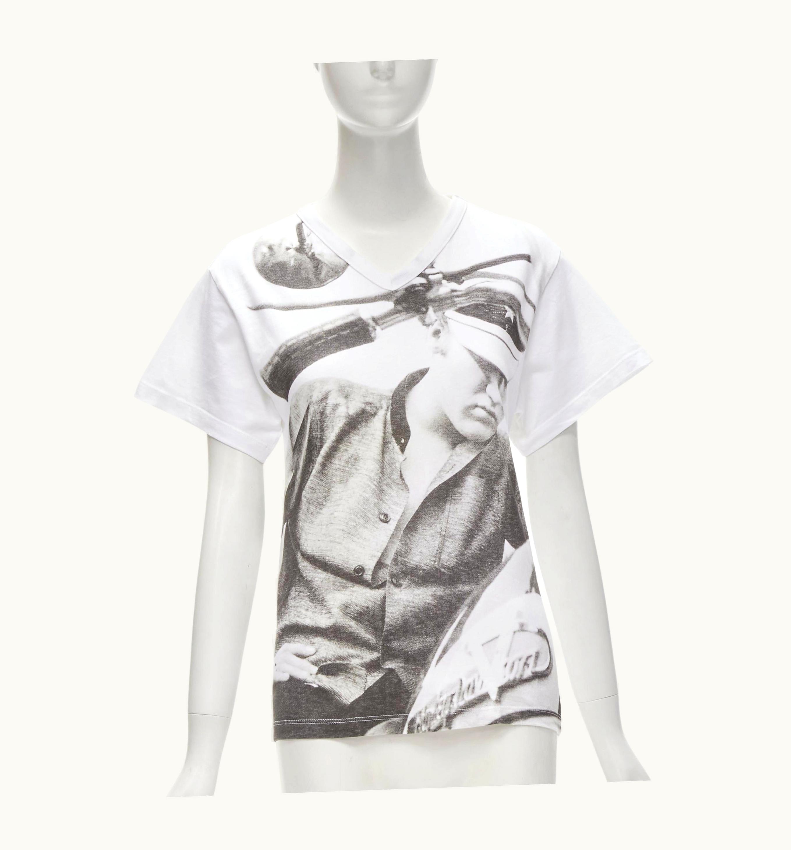 Dolce & Gabbana D&G Dolce Gabbana Elvis Presley Y2k Photo Print White Tshirt