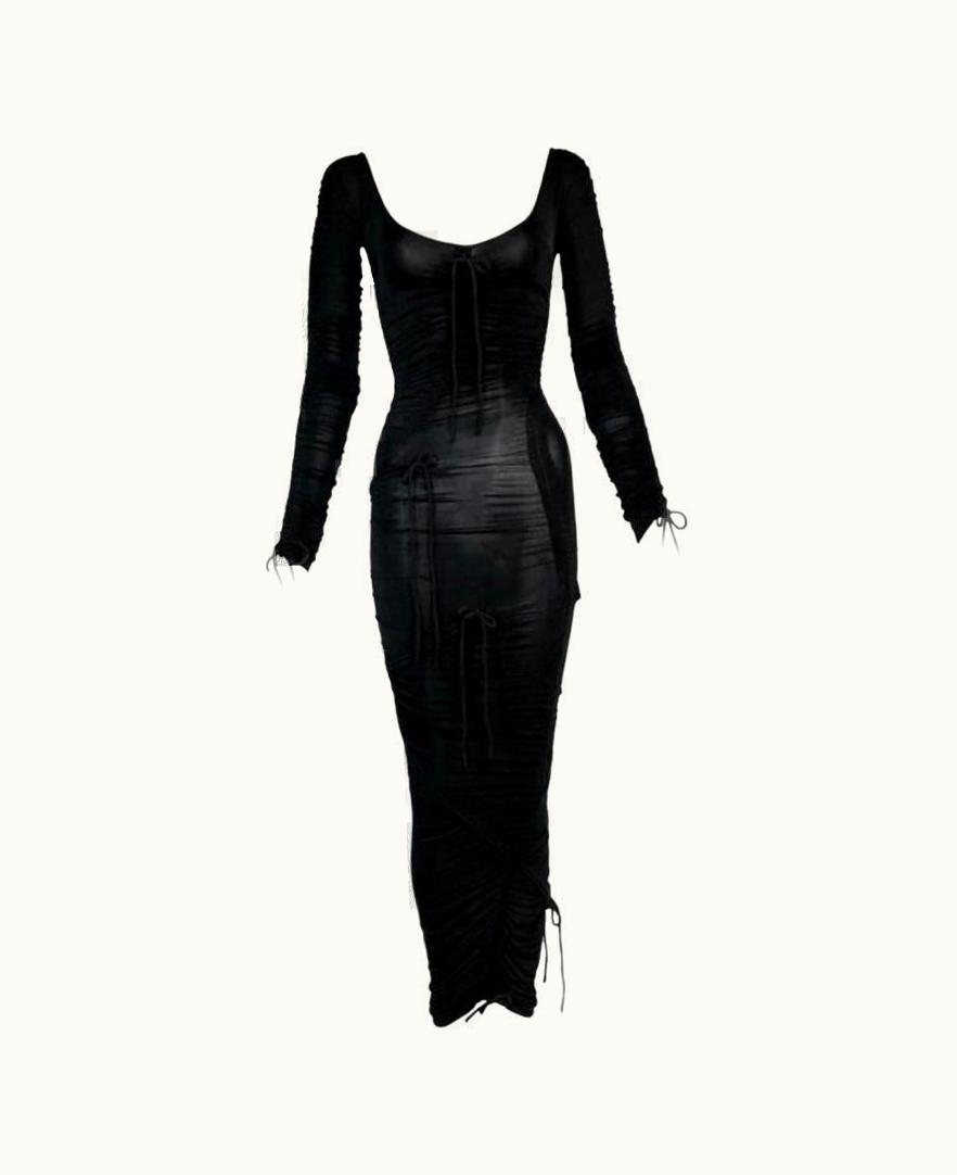 Dolce & Gabbana Dolce Gabbana 2003 Sex Collection Black Dress