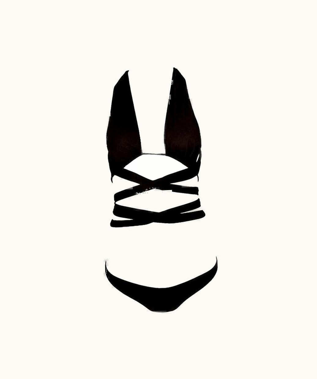 Dolce & Gabbana S/S 2006 Dolce & Gabbana Runway Brown Tie Around Ultra Tiny Bikini