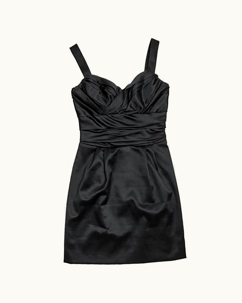 Dolce & Gabbana Dolce & Gabbana Cocktail Dress In Black Silk It