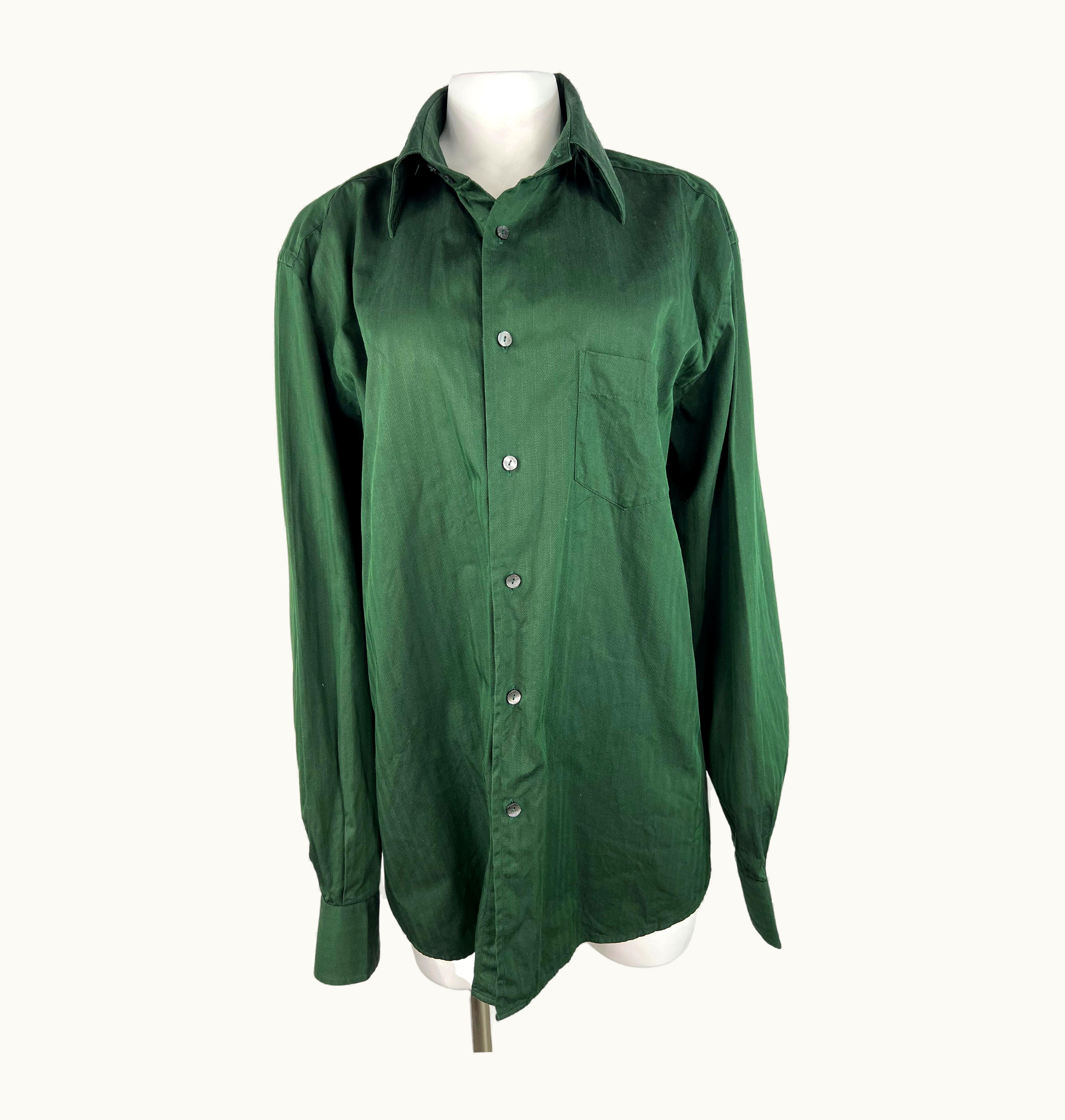 Dolce & Gabbana Dolce & Gabbana Green Button Down Shirt, S/S