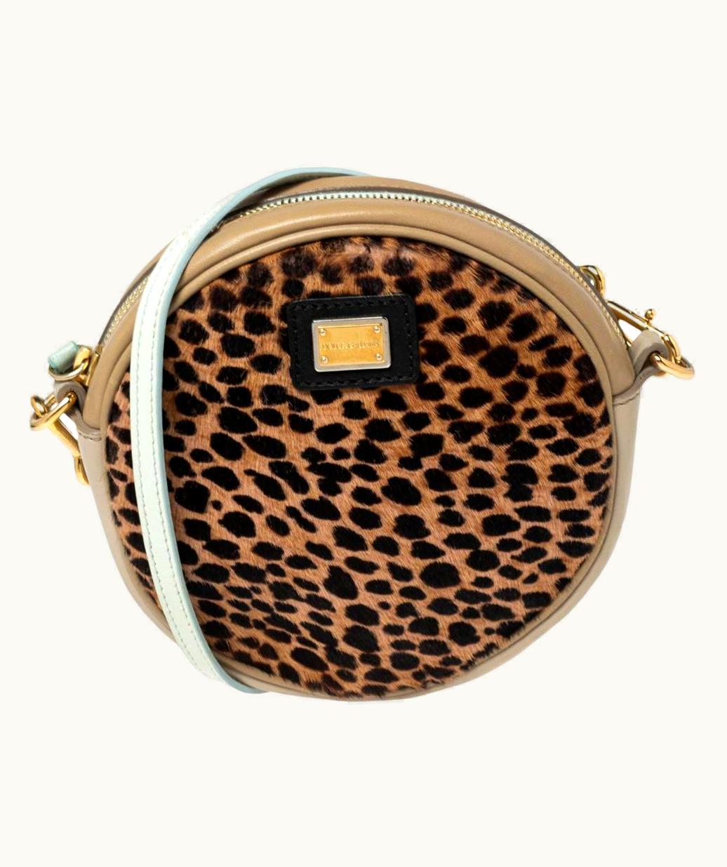 Dolce & Gabbana Dolce & Gabbana Multicolor/Leopard Print Calf Hair And Leather Shoulder Bag