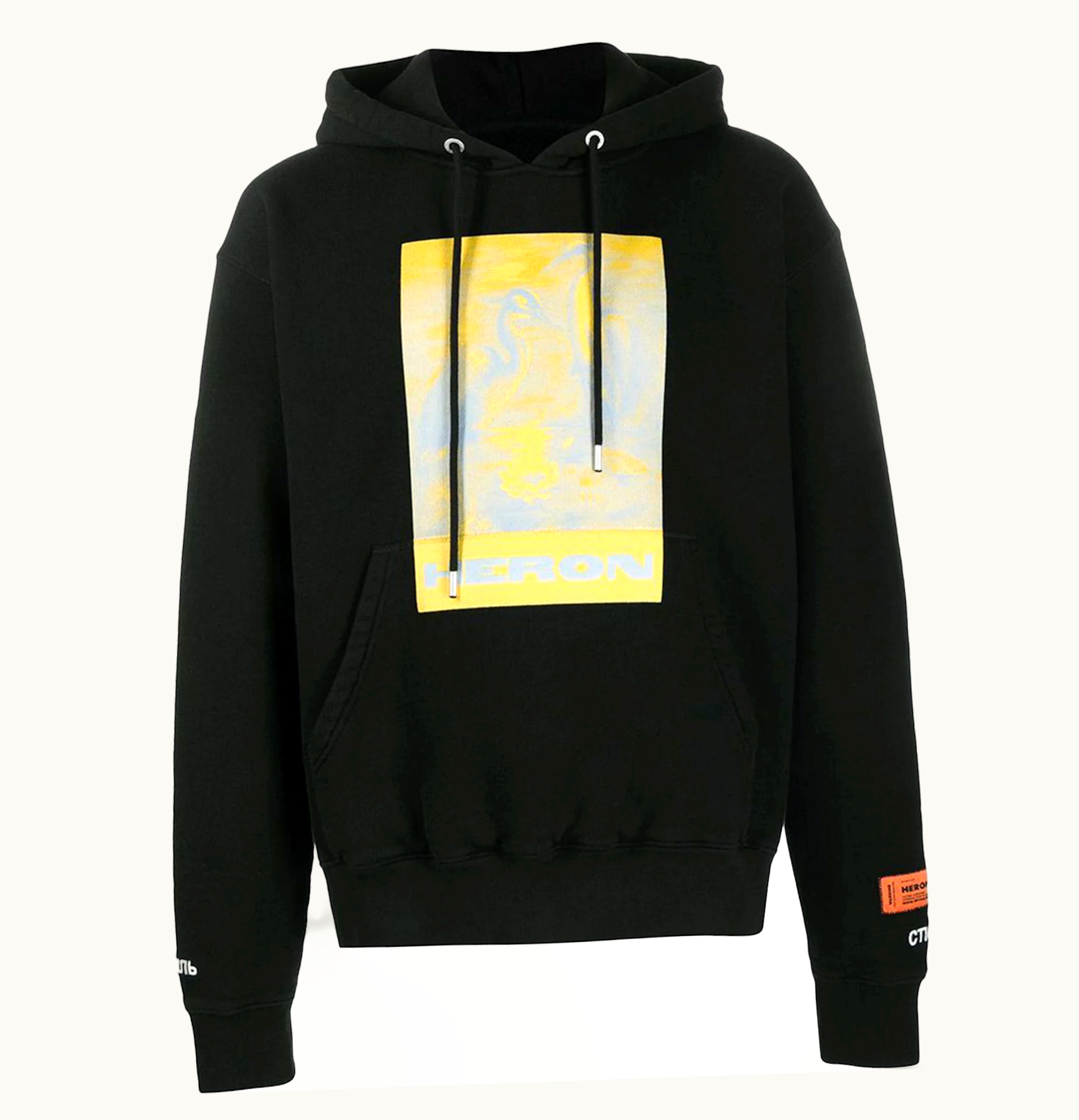 Heron Preston Heron Preston Halo Herons Hoodie Black Yellow