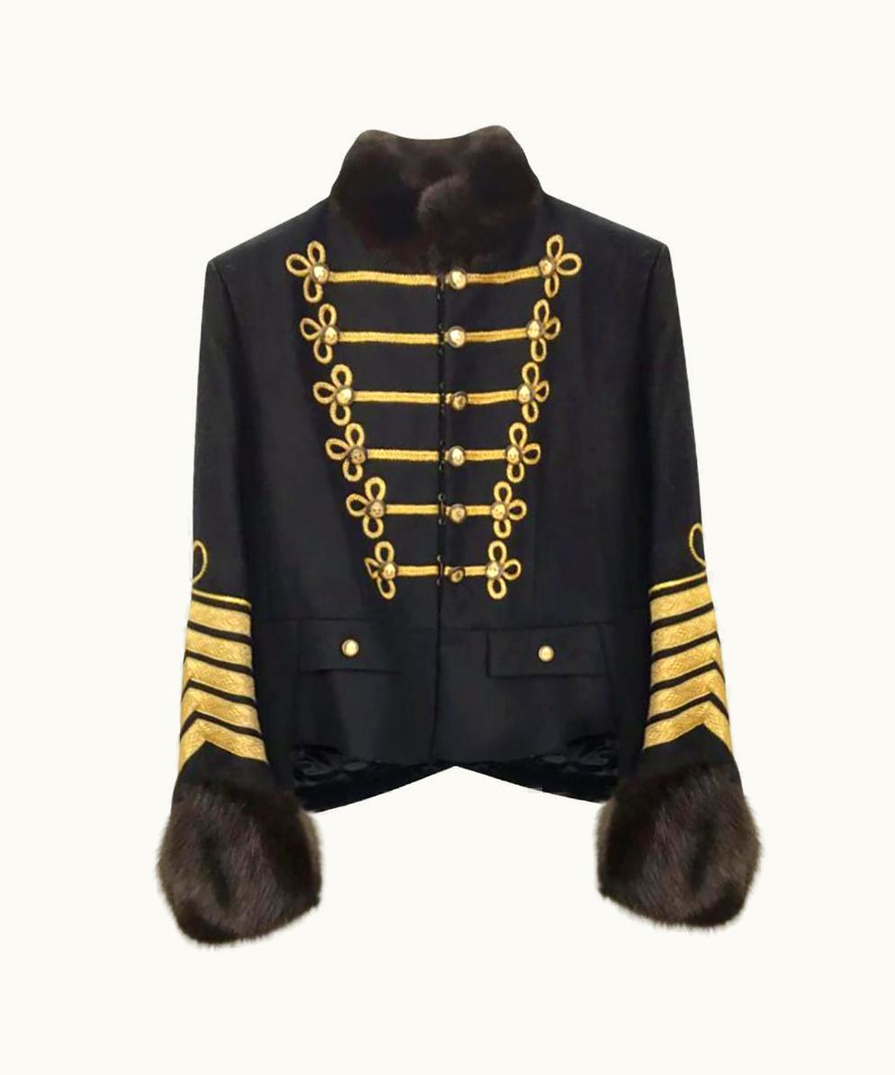 Dolce & Gabbana Dolce&Gabbana Black Wool Hussar Jacket It