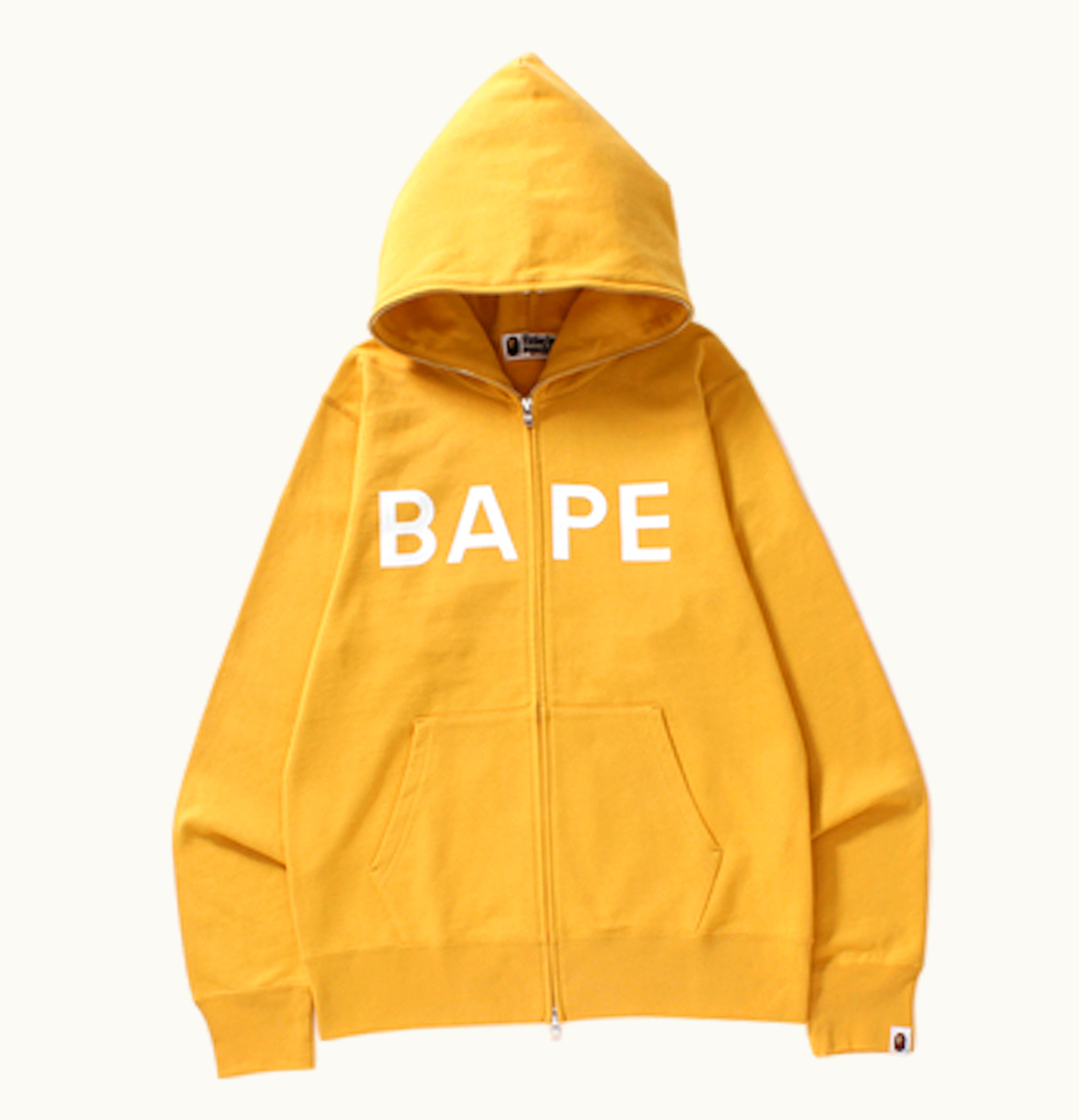 BAPE BAPE Full Zip Hoodie Yellow