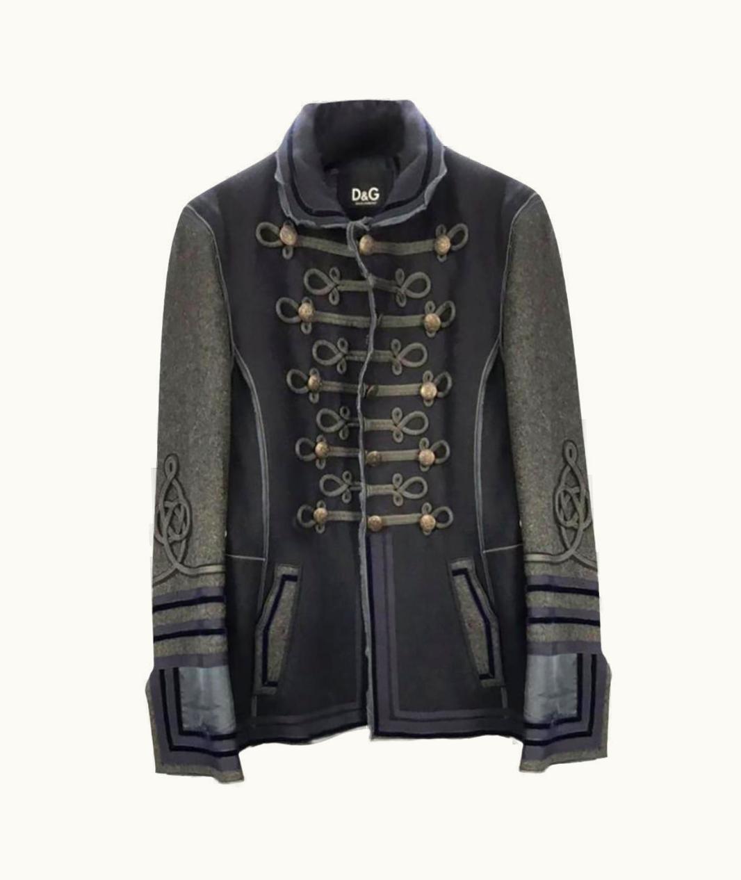 Dolce & Gabbana Dolce&Gabbana Gray Men' Wool/silk Crop Coat It