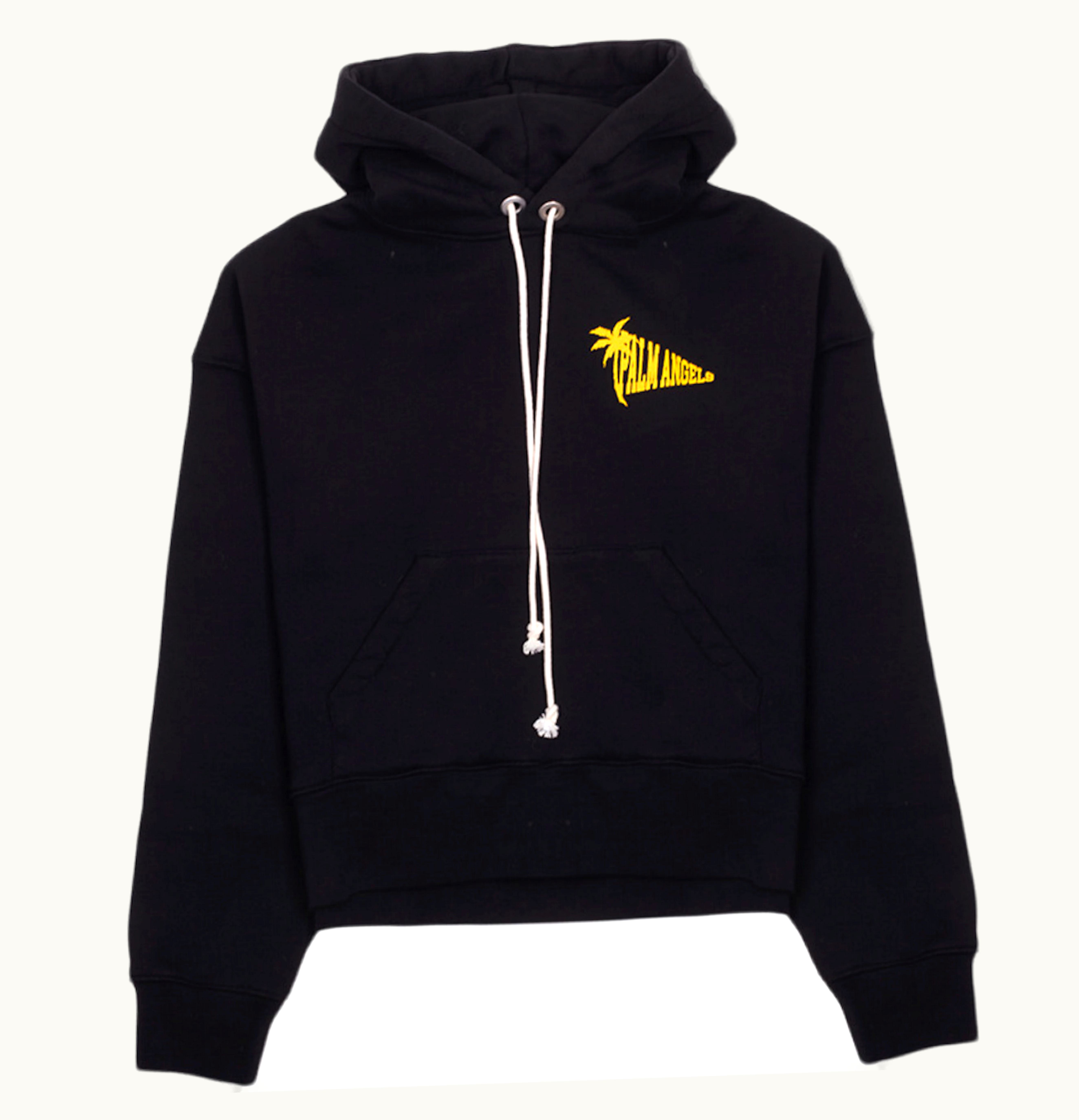 Palm Angels Palm Angels Location Unknown Hoodie Black Yellow