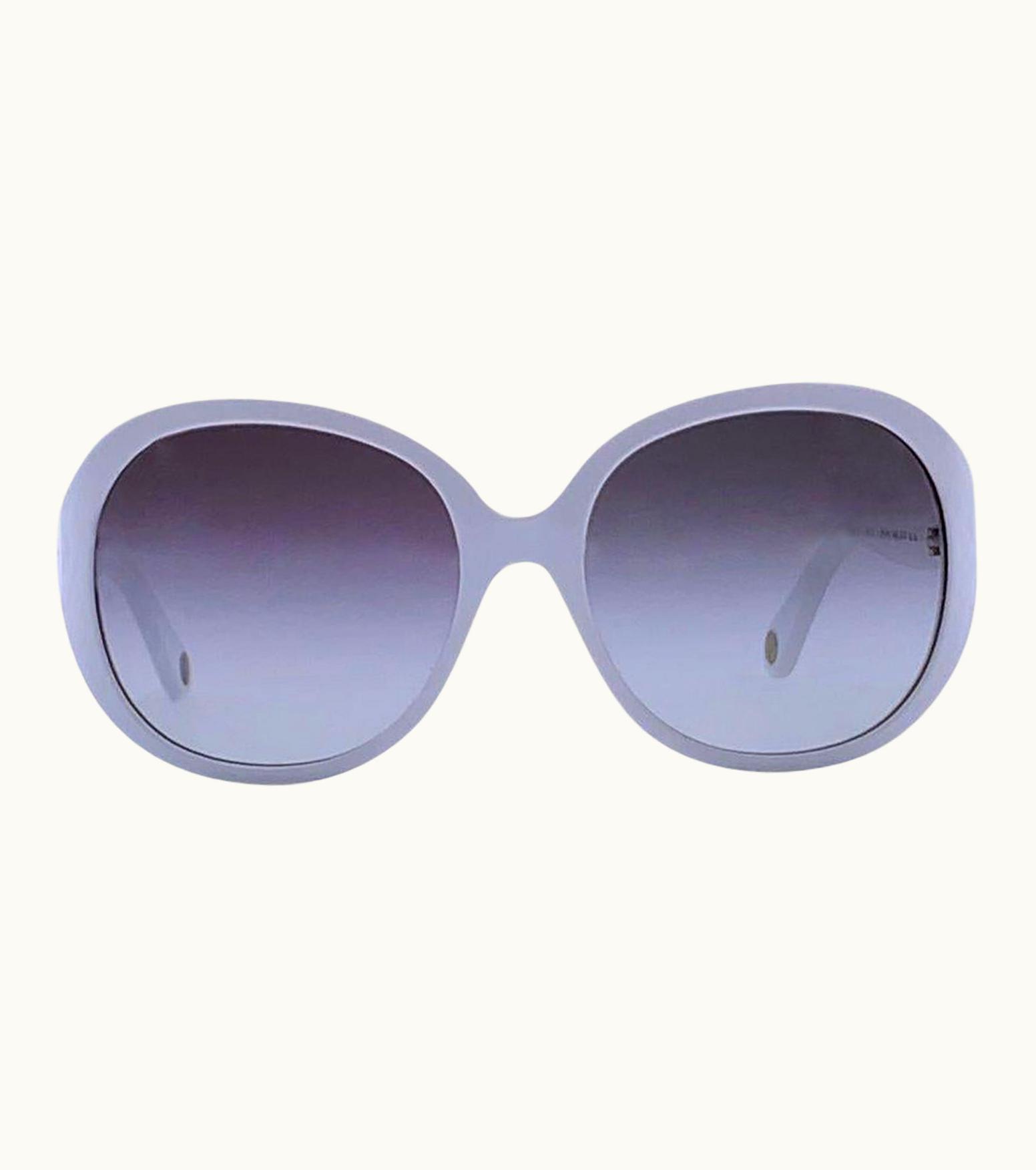 Dolce & Gabbana D&G White Acetate Oversized 3034 Sunglasess 57/17 130mm