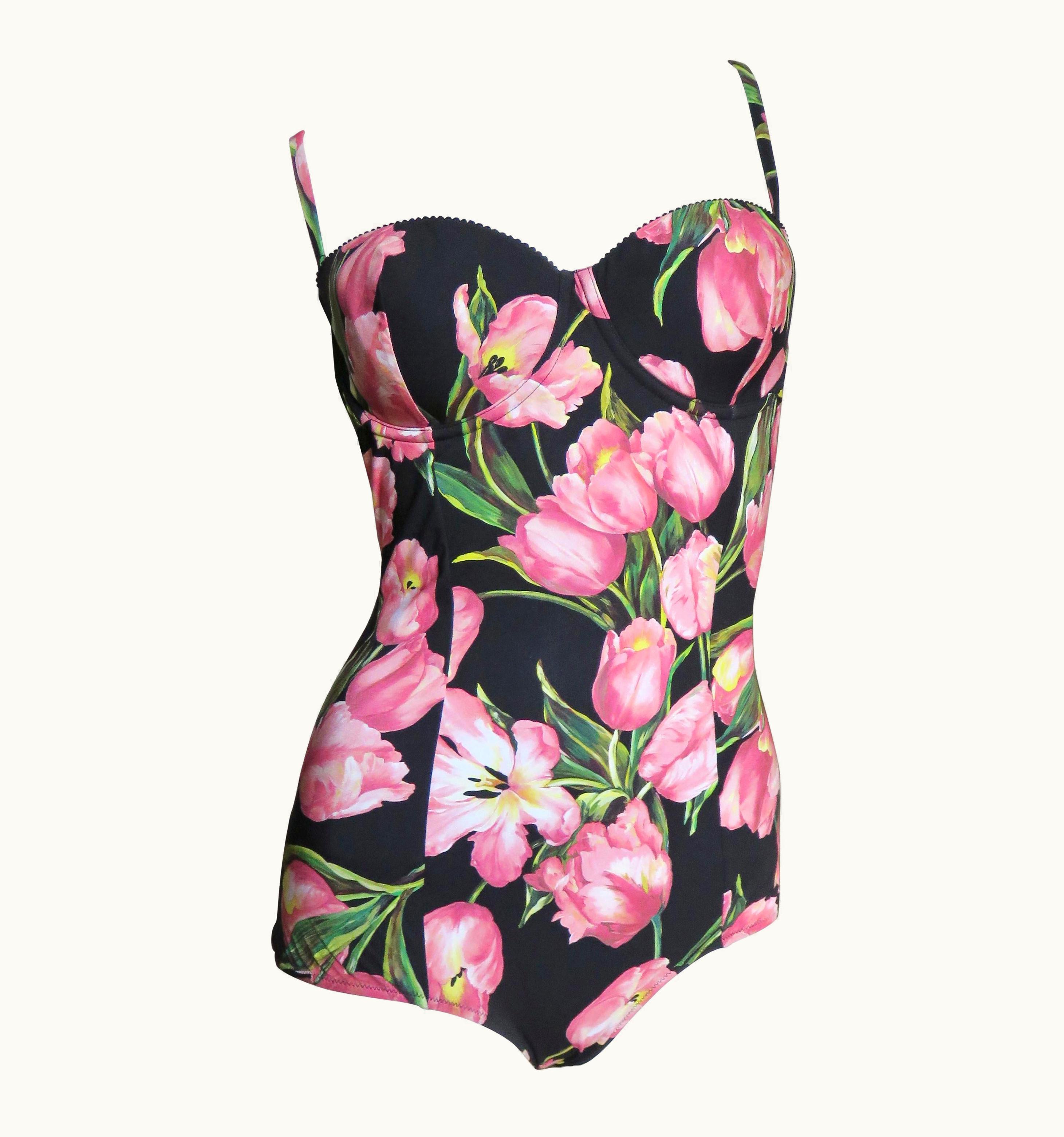 Dolce & Gabbana Dolce & Gabbana Flower Pattern Swimsuit