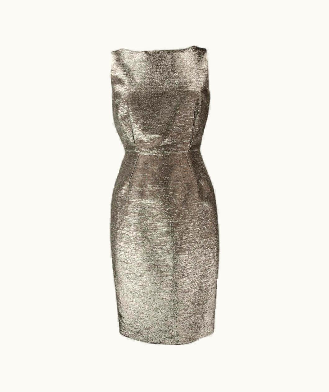 Dolce & Gabbana Dolce & Gabbana Dress Striking Silver Rear Swarovski Zipper Pull 40 S/S