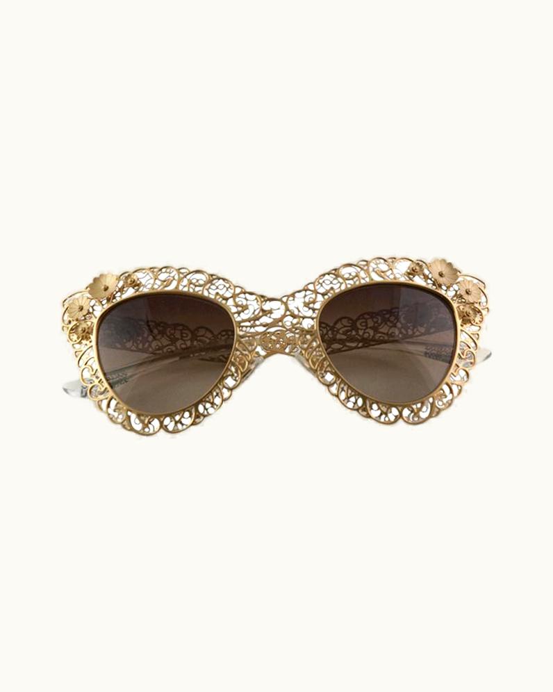 Dolce & Gabbana Dolce & Gabbana Golden Filigree Sunglasses