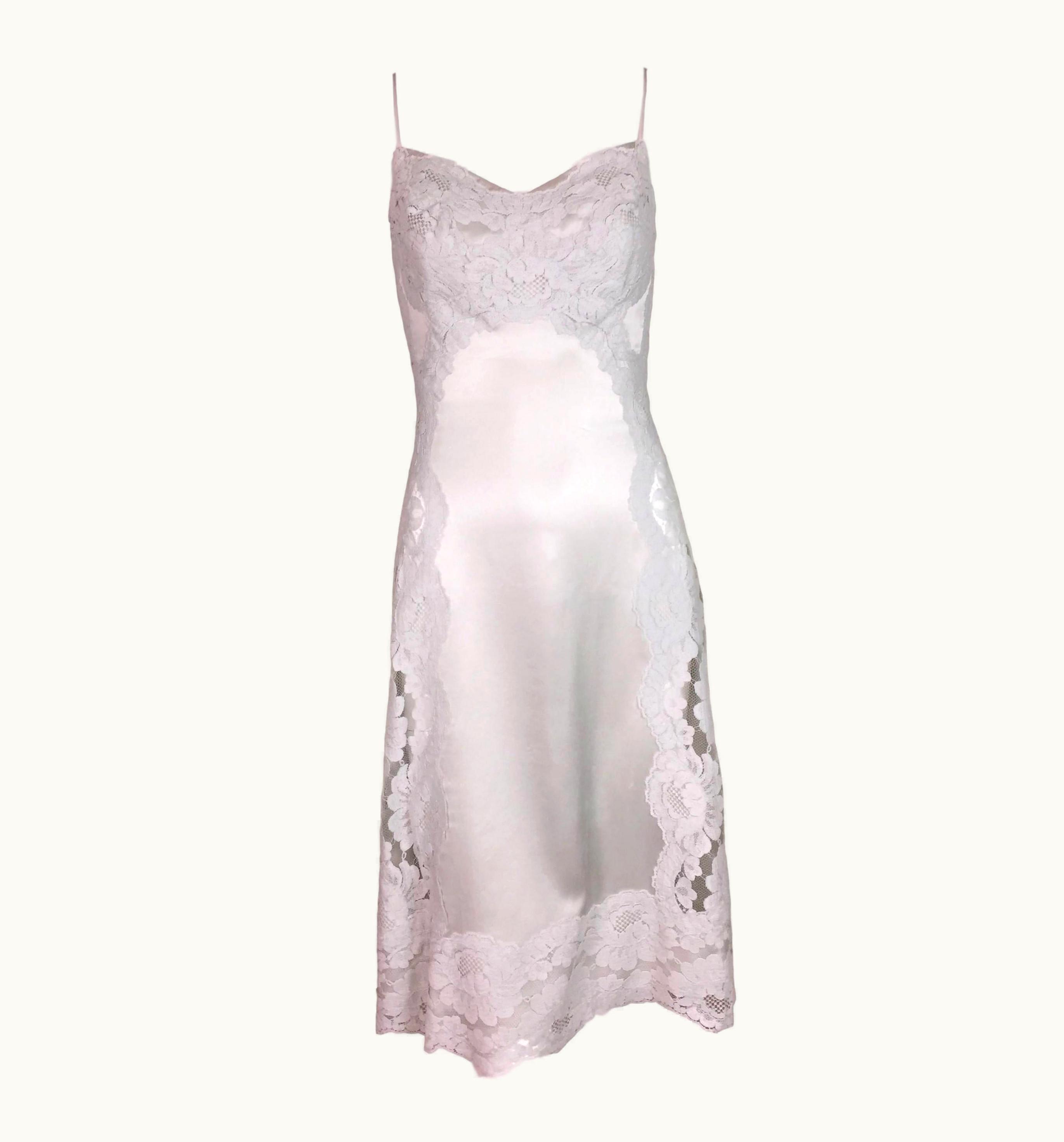 Dolce & Gabbana AW 2015 Dolce & Gabbana Haute Couture Alta Moda Ooak Sheer Lace Slip Dress