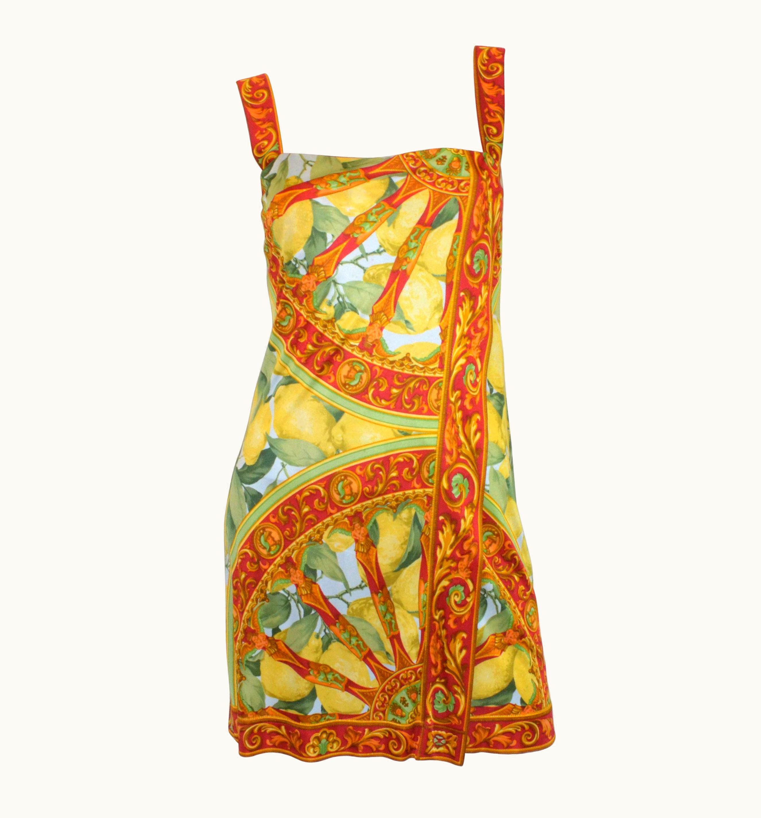 Dolce & Gabbana 2016 Summer Collection Dolce & Gabbana Lemon Print Mini Dress