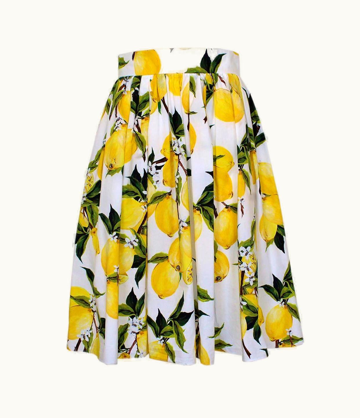 Dolce & Gabbana Dolce & Gabbana Lemon Skirt