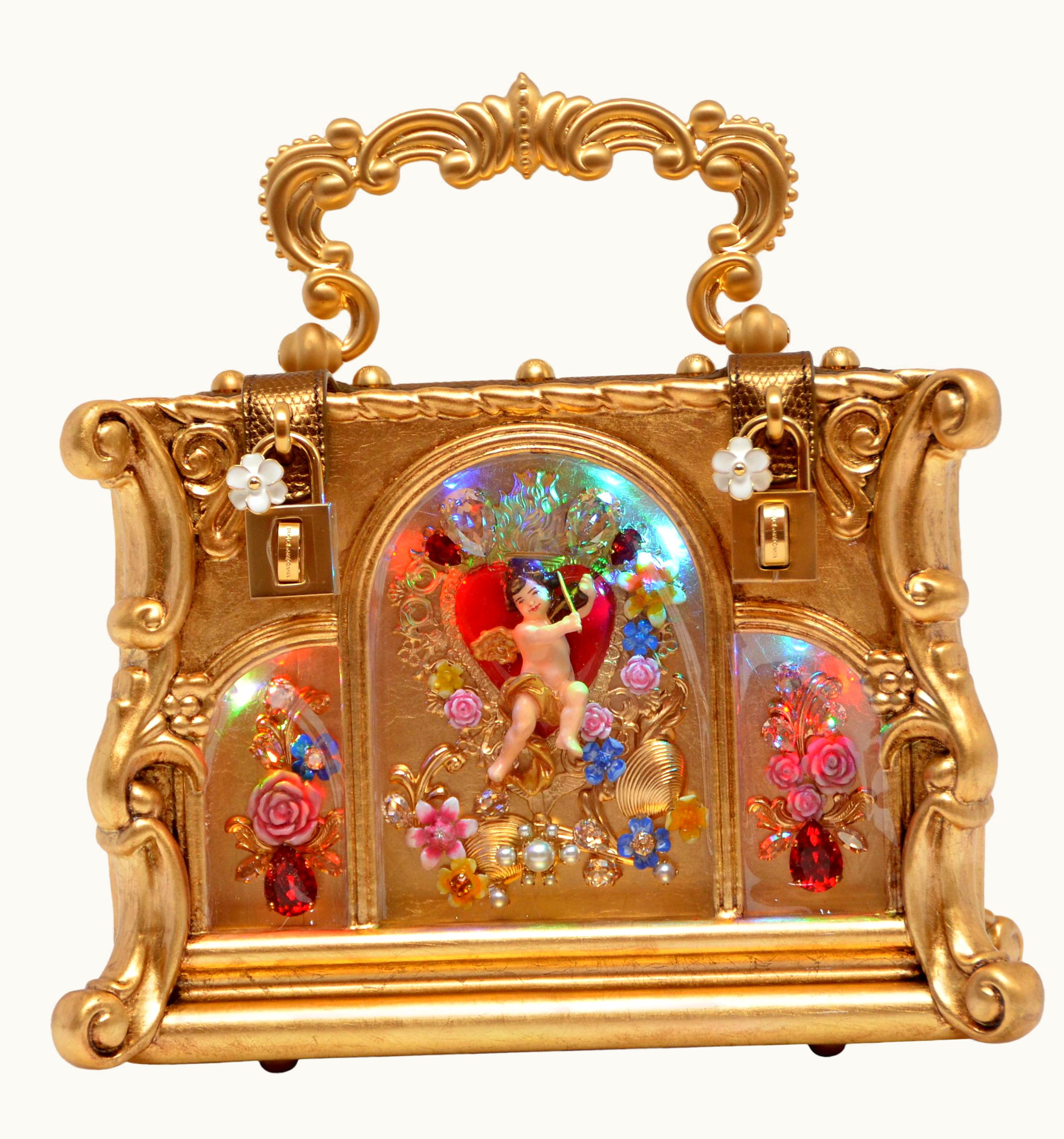 Dolce & Gabbana Showpiece Dolce & Gabbana Angel Cherub Handbag With Lights 2017 Runway 1/5