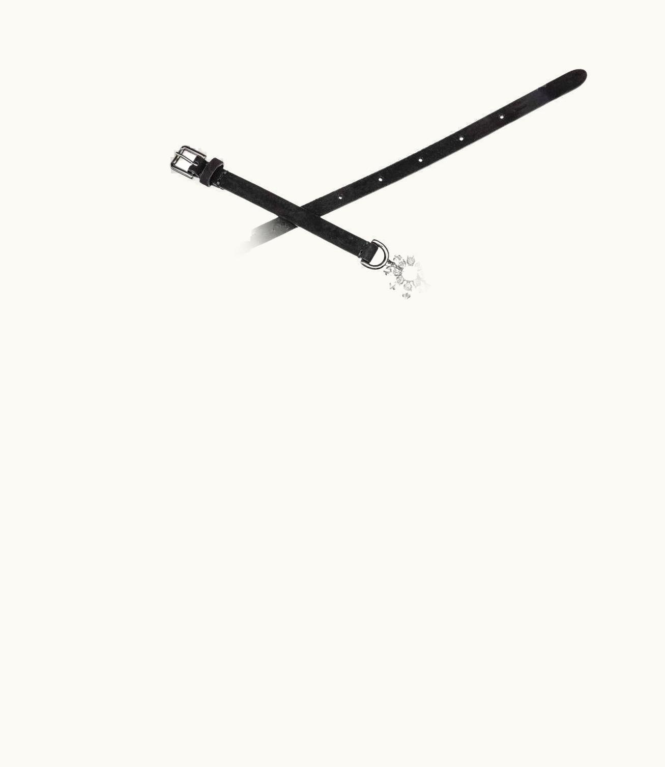 Dolce & Gabbana Dolce & Gabbana - Daisy Crystal Suede Chain Belt White Black Yellow Silver