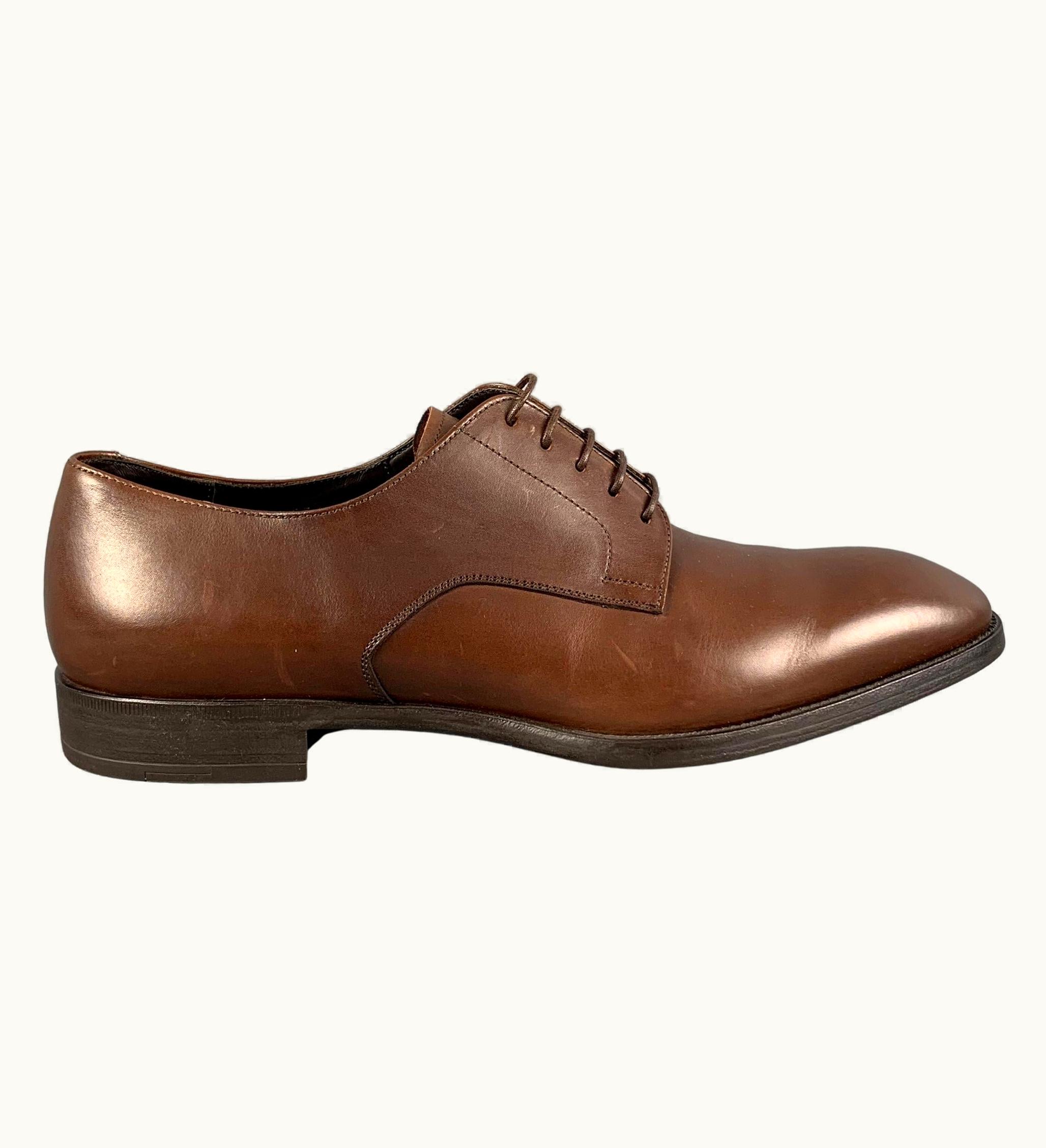 Giorgio Armani Giorgio Armani Brown Leather Lace Up Shoes