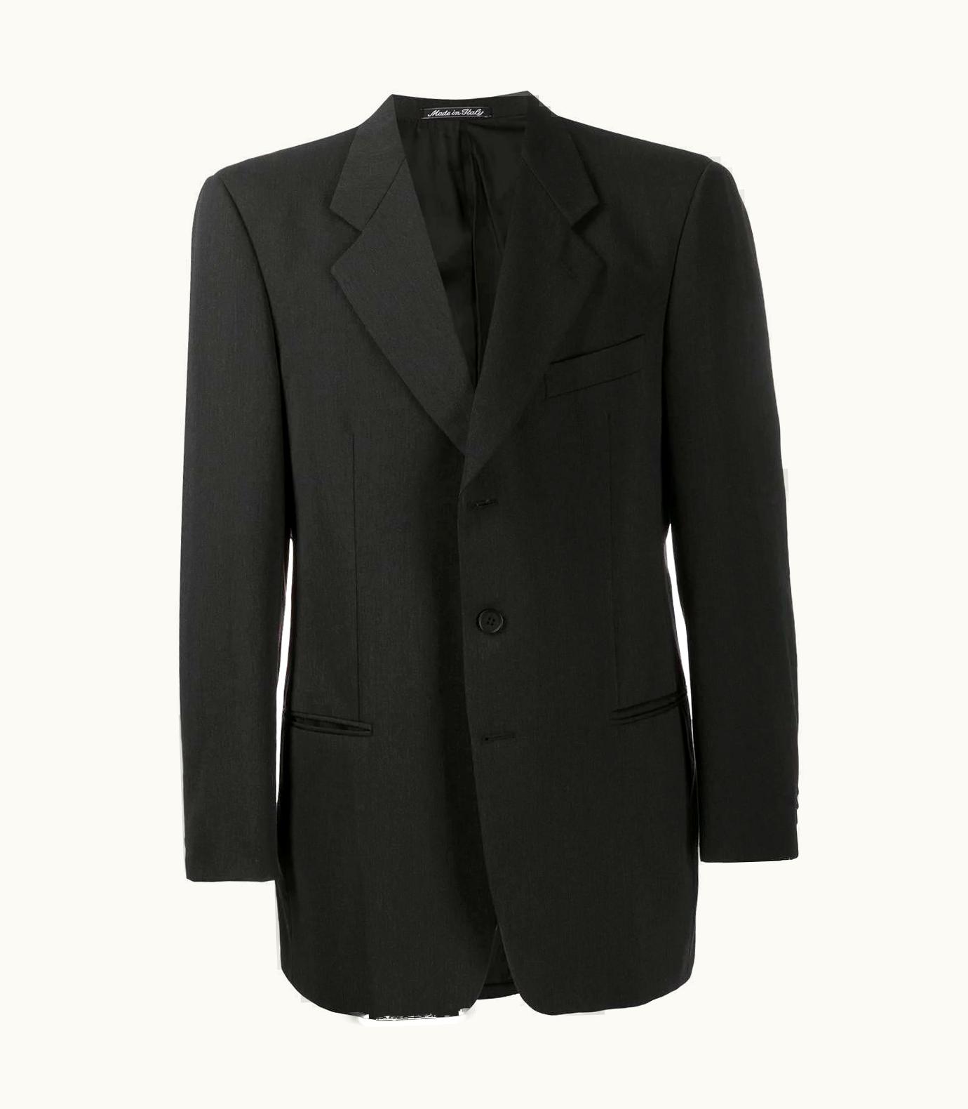 Giorgio Armani 1990s Giorgio Armani Black Wool Jacket