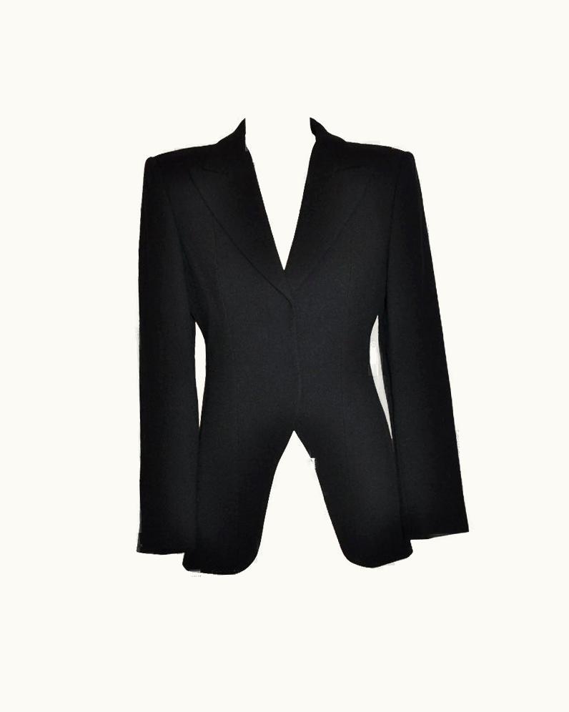 Giorgio Armani Giorgio Armani Black Wool Crepe Jacket