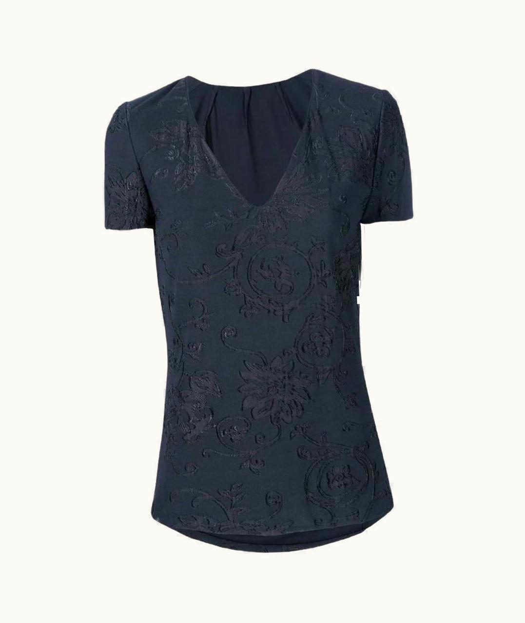 Giorgio Armani Giorgio Armani Vintage 90s Dark Grey Silk T-shirt