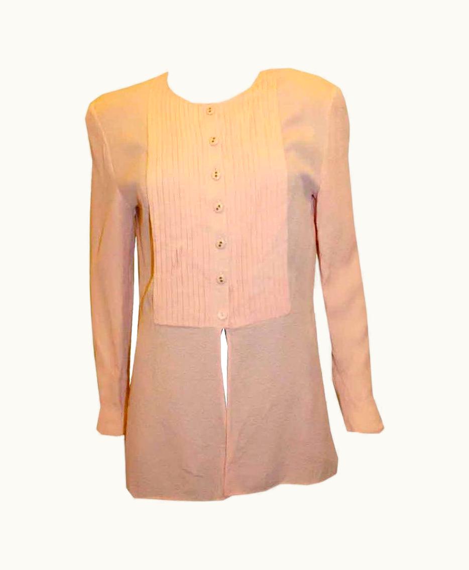 Valentino Vintage Valentino Pink Silk Blouse
