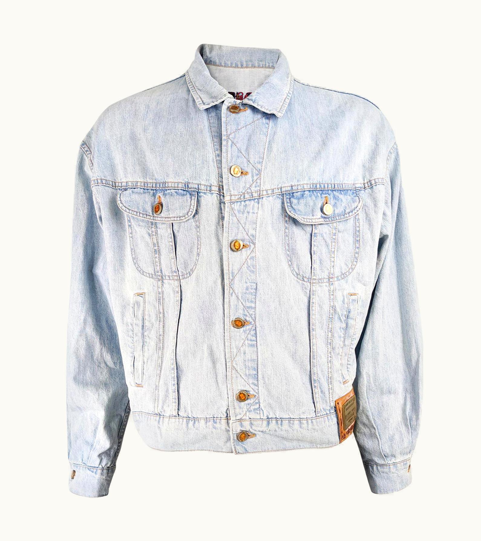 Valentino Valentino Jeans Mens Vintage Denim Jacket
