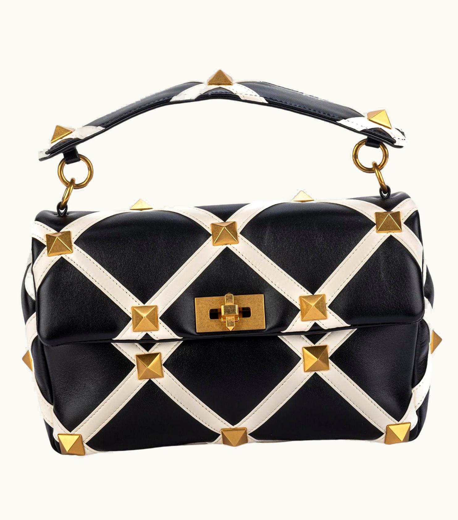 Valentino Valentino Black & White Roman Stud